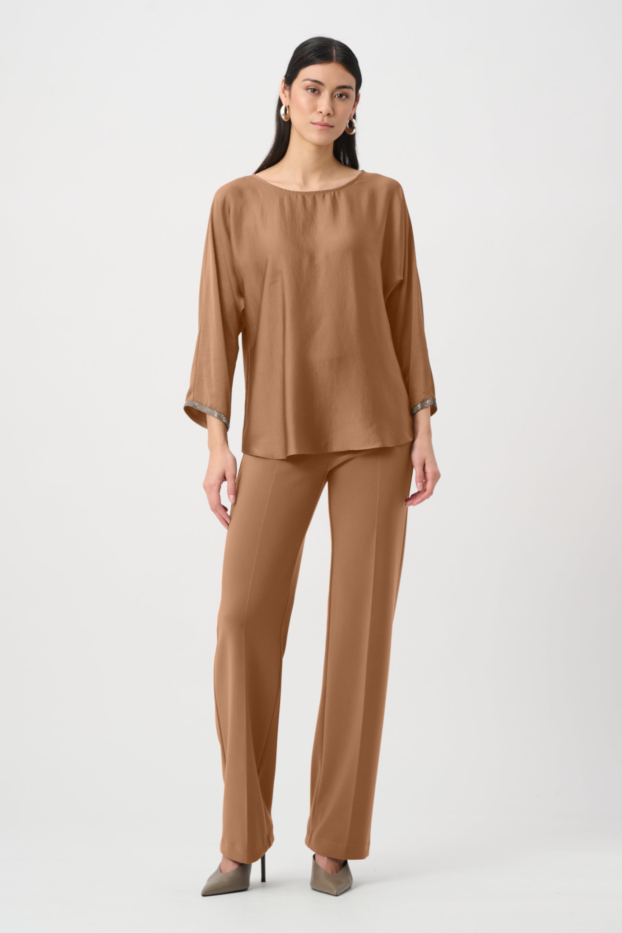 JOSEPH RIBKOFF BEIGE PANT 153088F26 4463 226