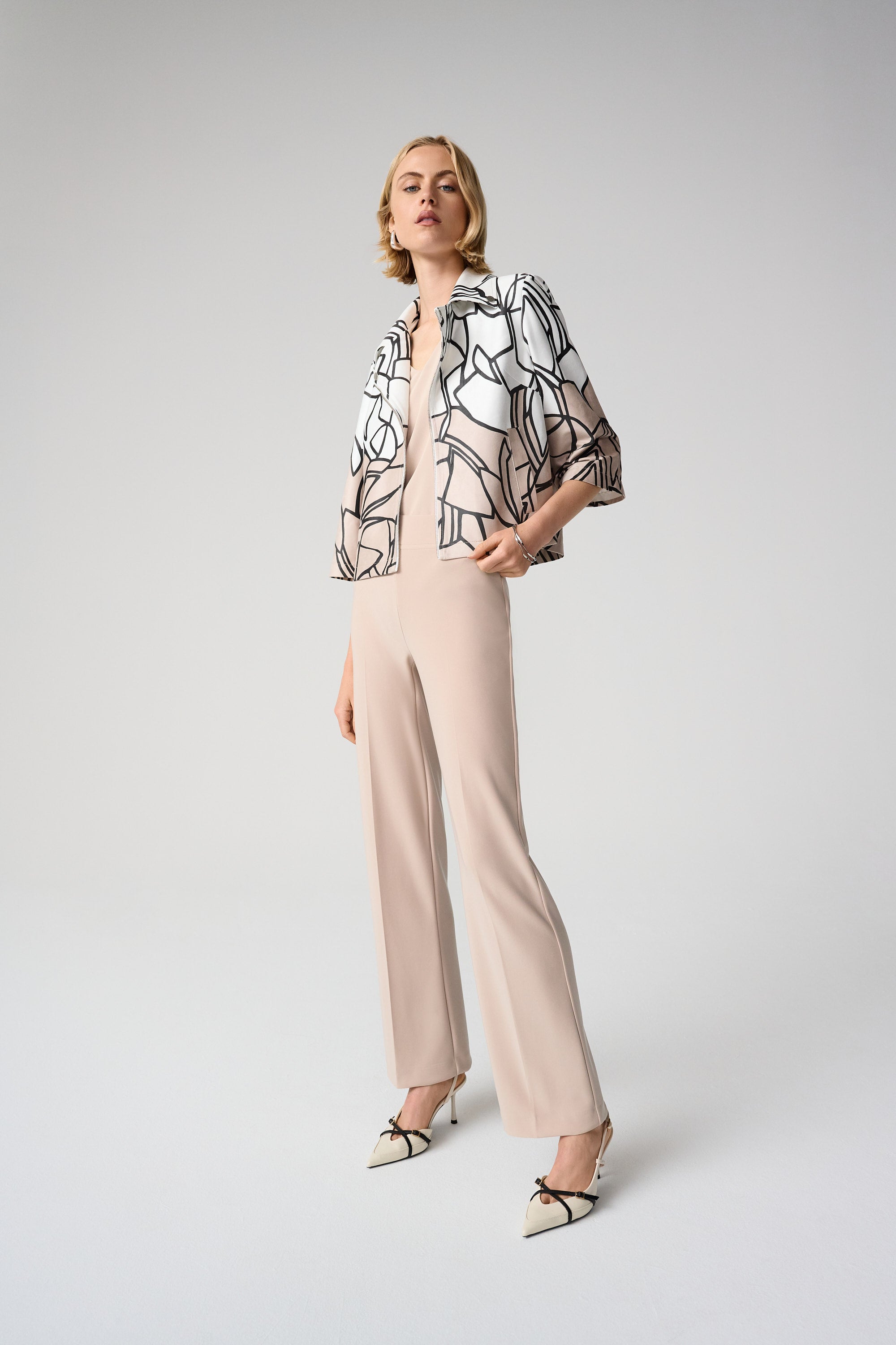 JOSEPH RIBKOFF BEIGE TROUSRES 153088S26-4370 126