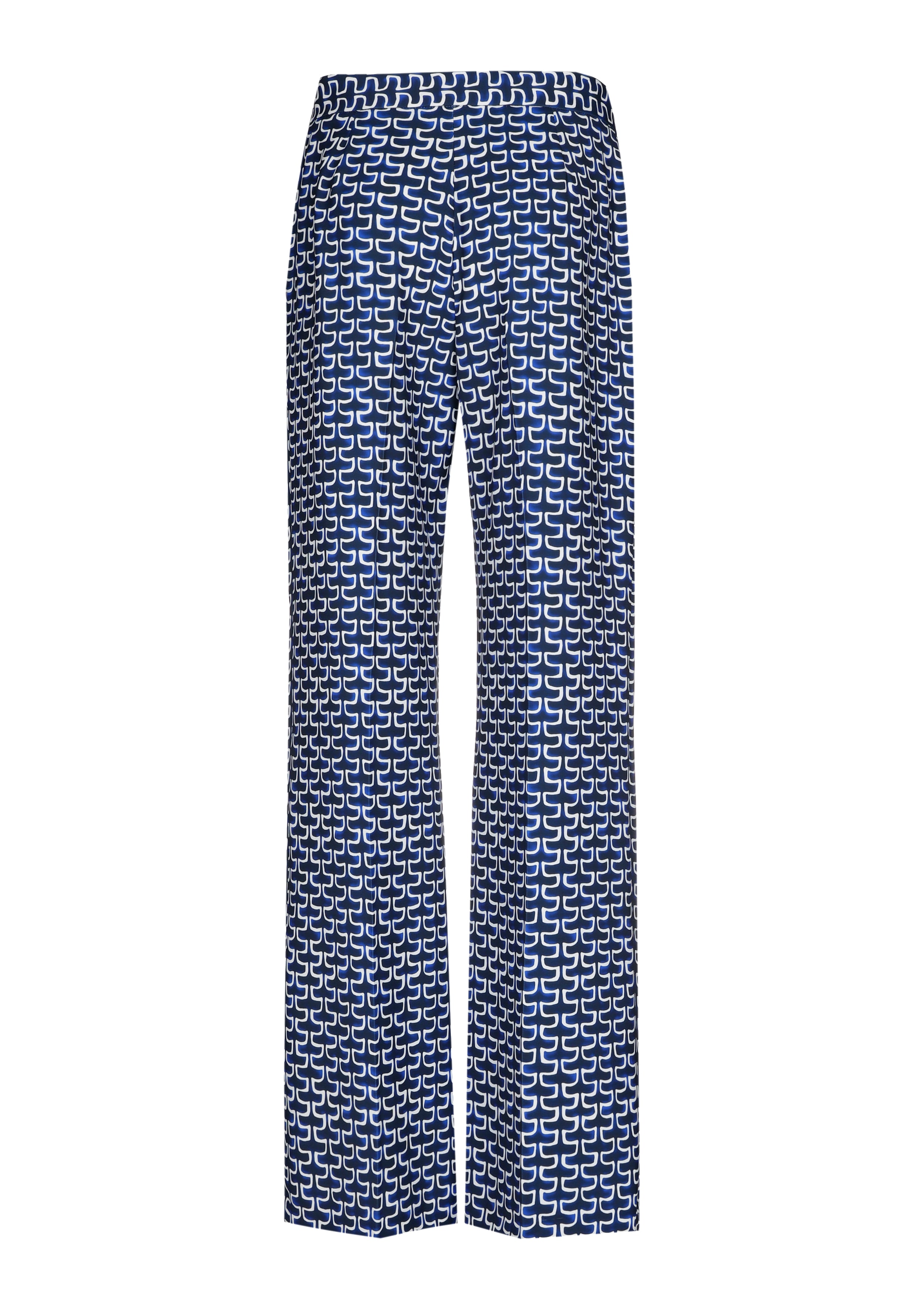 CAROLINE BISS BLUE PRINT TROUSERS 1538 126