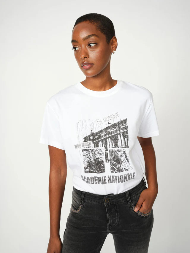 MOS MOSH WHITE MMLIVIA O-SS TEE 172800 225