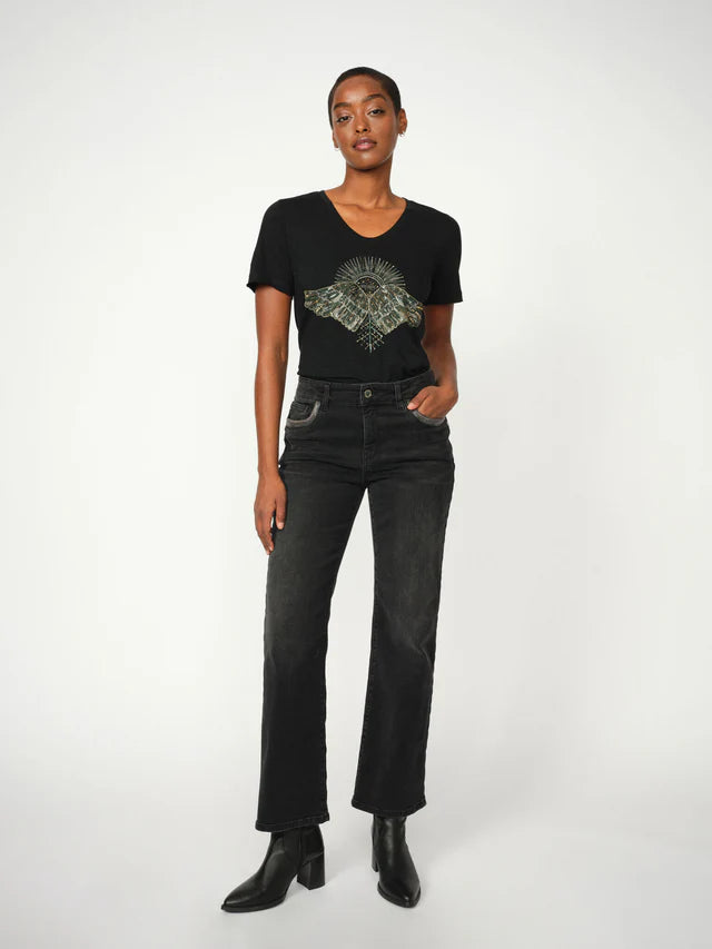 MOS MOSH DARK GREY MMCECILIA PERLA JEANS 173570 225