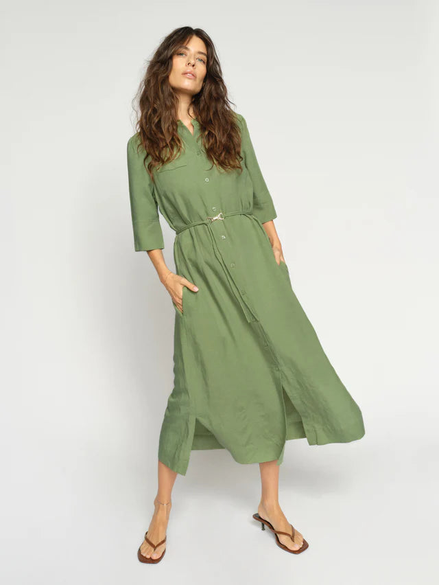 MOS MOSH MMRAYAS ALEXIS DRESS GREEN 176940 126