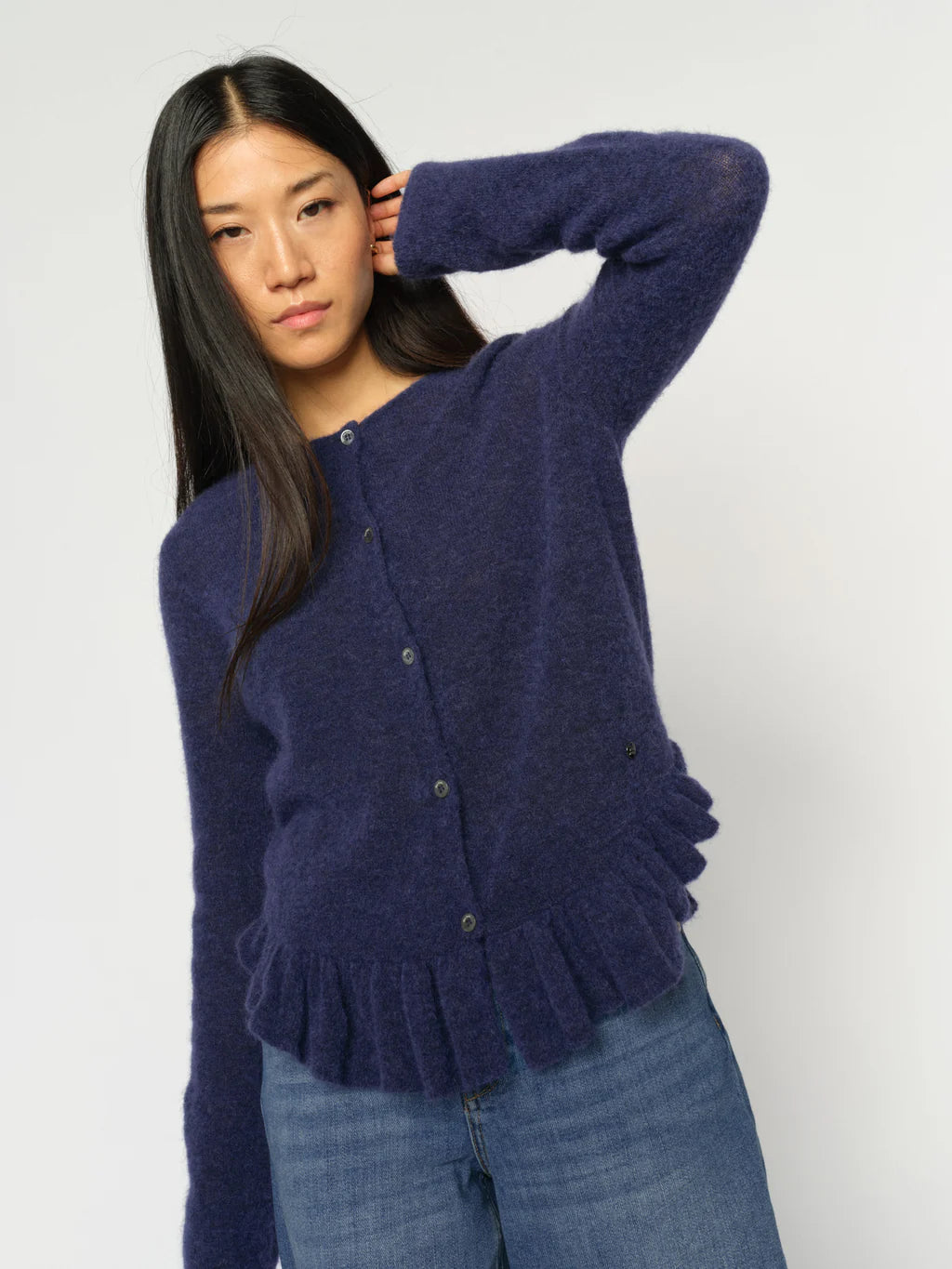 MOS MOSH MMMAPE ALICE KNIT CARDIGAN BLUE 177560 126