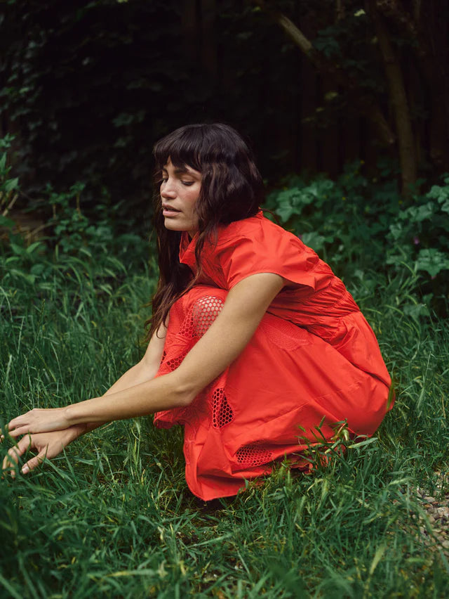 MOS MOSH MMARIA MONO DRESS ORANGE 177790 126