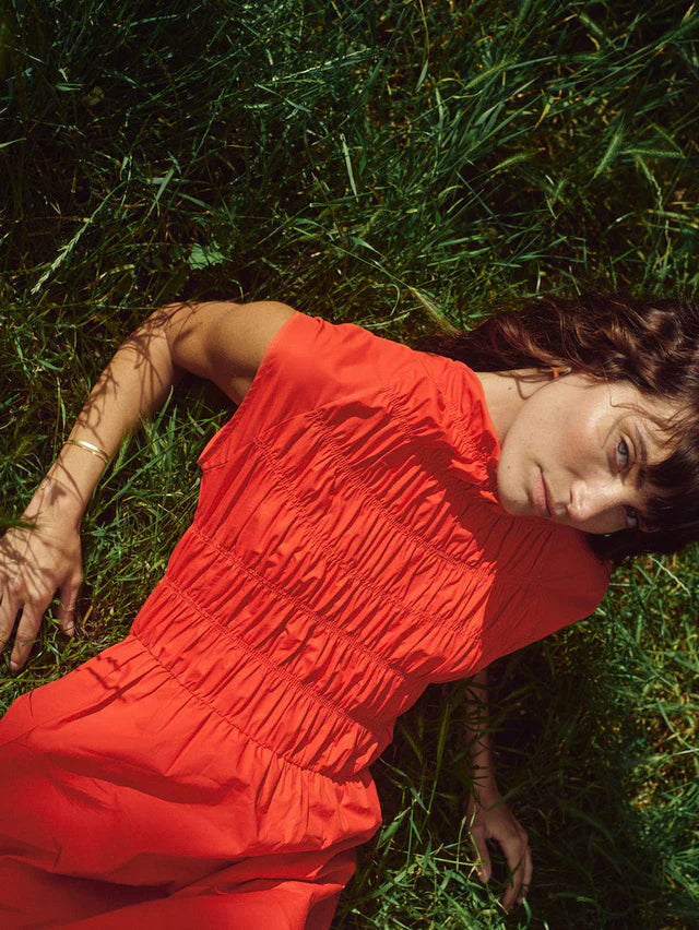 MOS MOSH MMARIA MONO DRESS ORANGE 177790 126