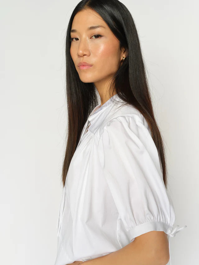 MOS MOSH MMTARIMA SS COTTON BLOUSE WHITE 178090 126