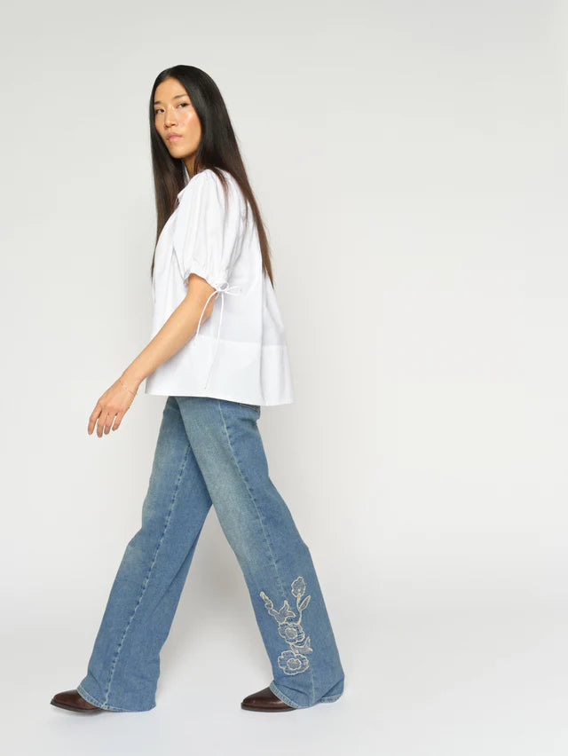 MOS MOSH MMTARIMA SS COTTON BLOUSE WHITE 178090 126