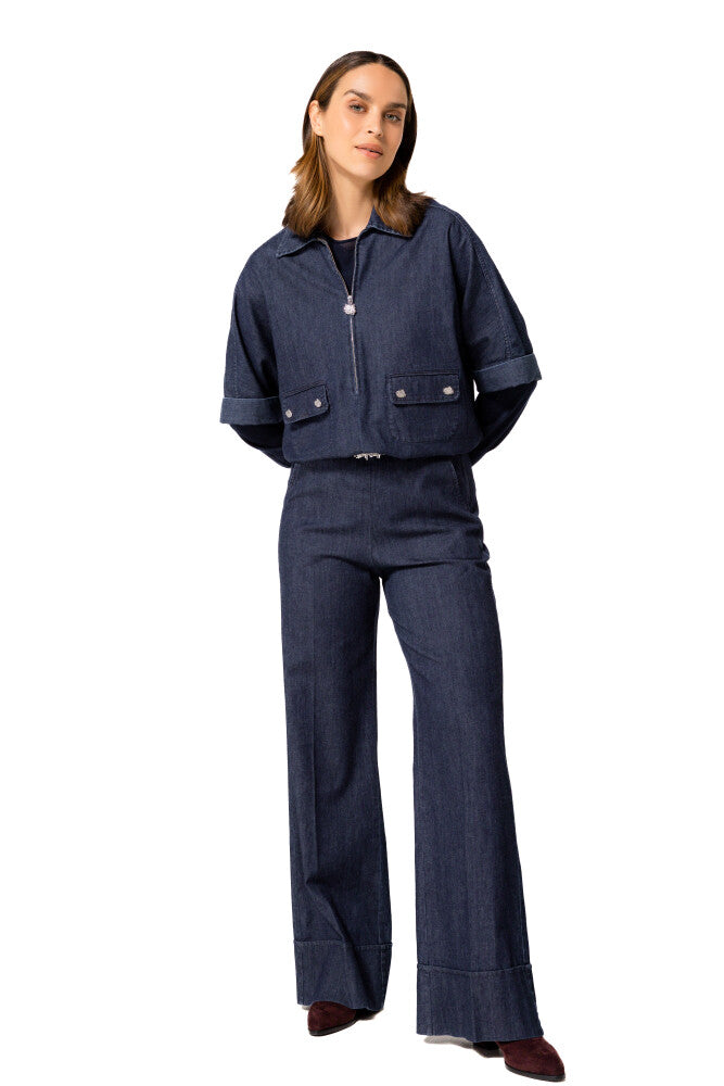 CAROLINE BISS DENIM SHORT JACKET 4657 225