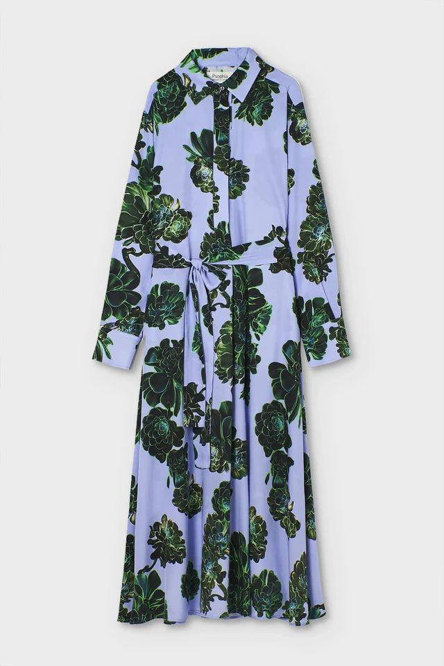 PSOPHIA BLUE FLORAL PRINT DRESS 200DRS2888 226