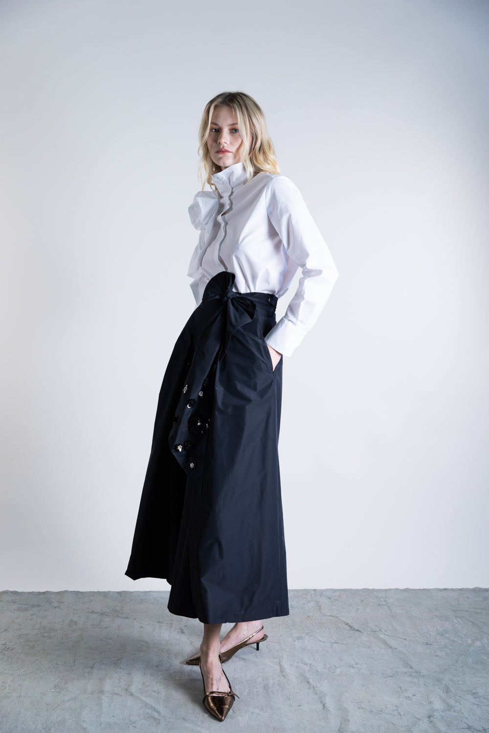 PSOPHIA  BLACK TROUSERS 205SKP2463 225