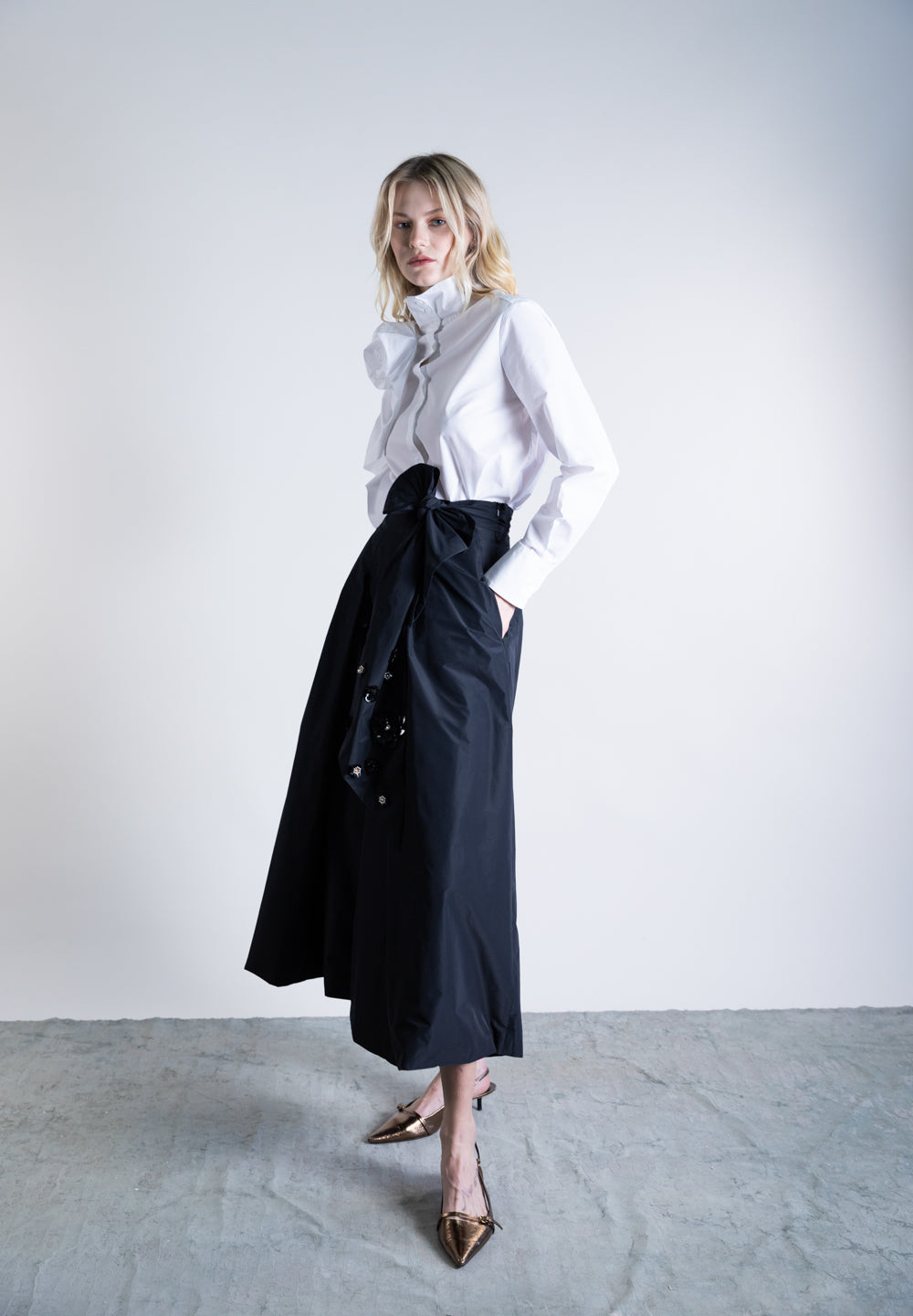 PSOPHIA  BLACK TROUSERS 205SKP2463 225