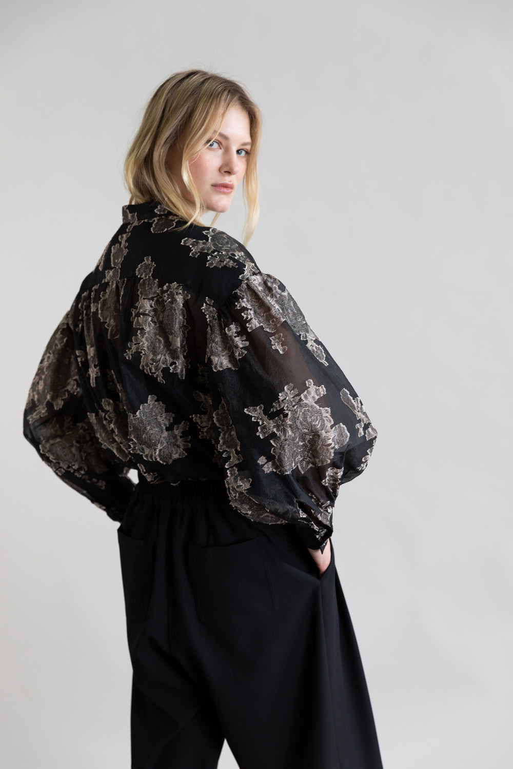 PSOPHIA  BLACK SHIRT 219SHR2514 225