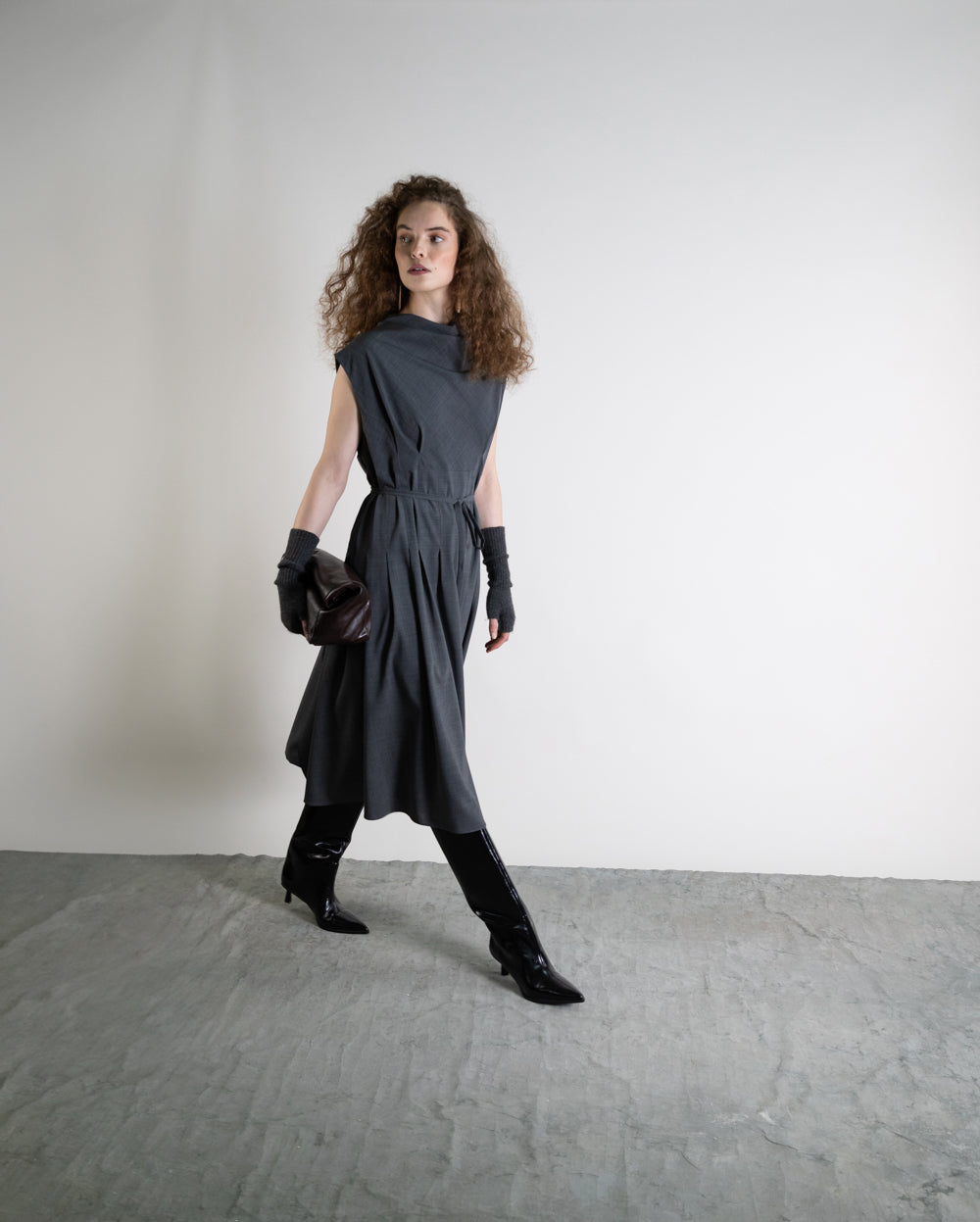 PSOPHIA  GREY DRESS 224DRS2520 225