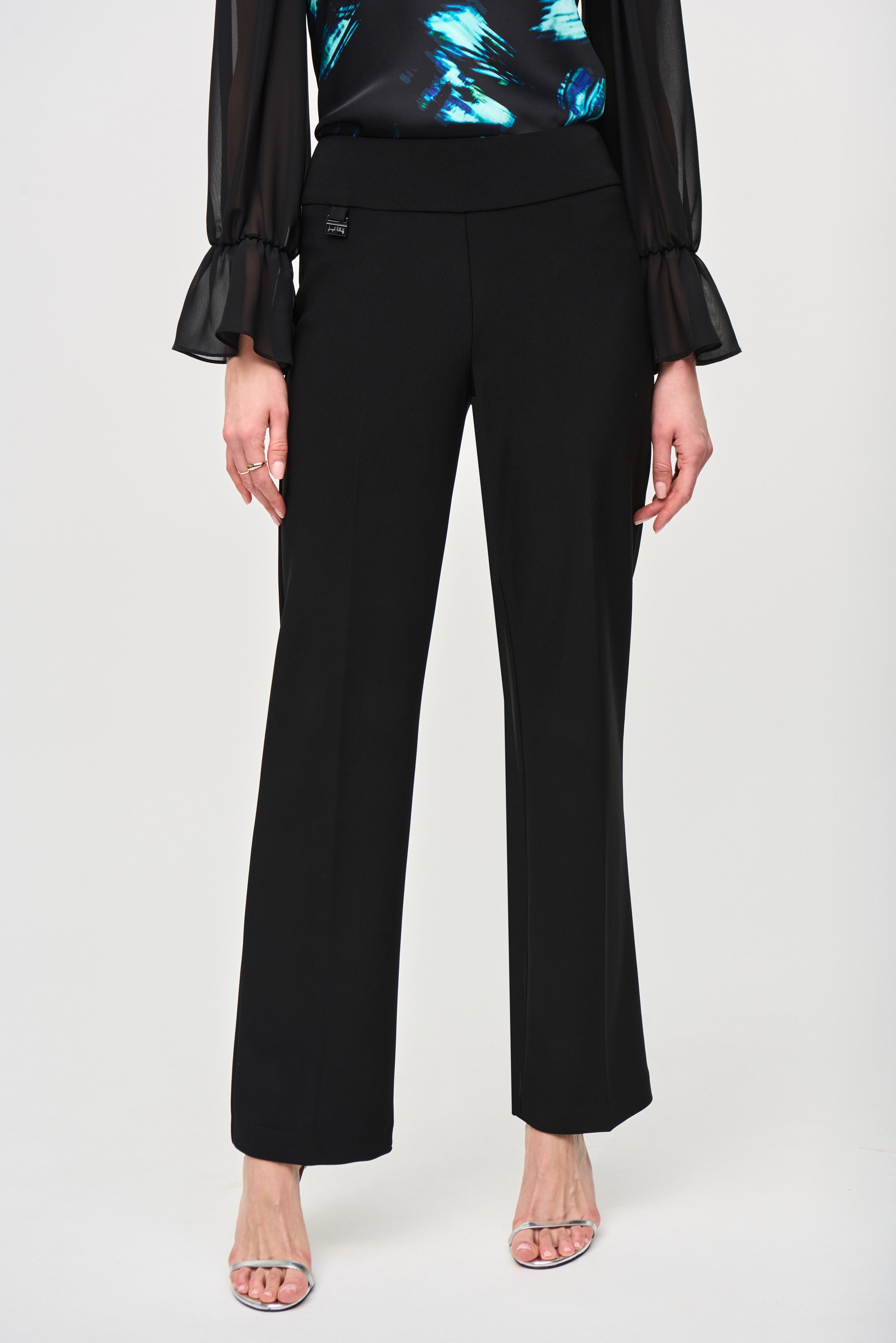 JOSEPH RIBKOFF BLACK TROUSERS 233277F24 224