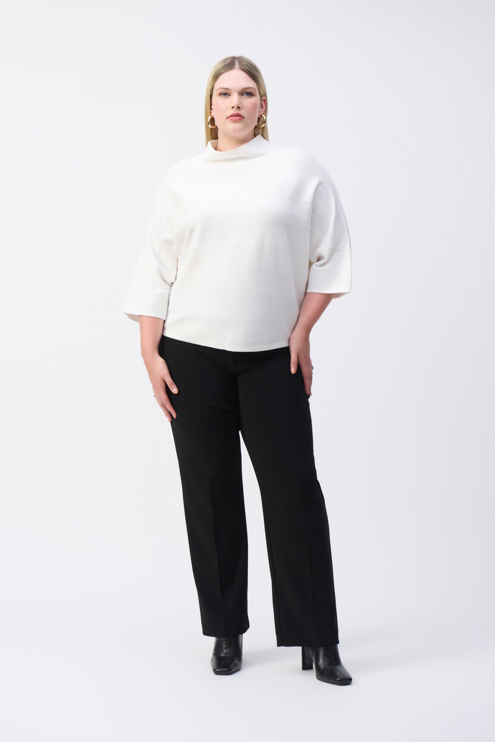 JOSEPH RIBKOFF BLACK TROUSERS 233277F24 224