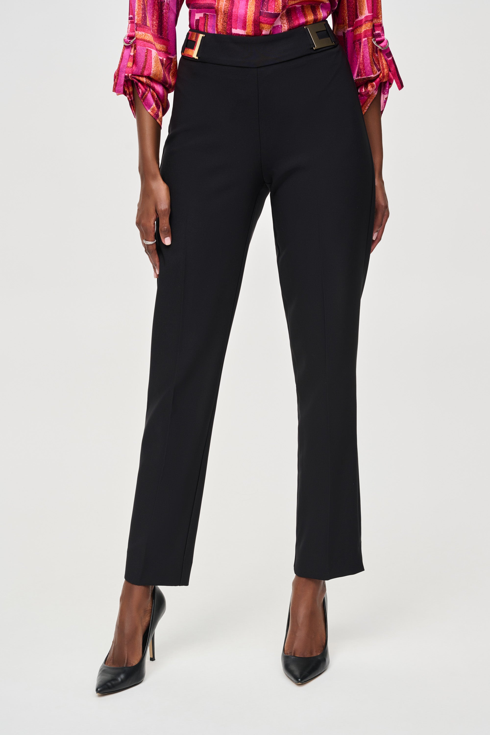 JOSEPH RIBKOFF BLACK TROUSERS 243145 224