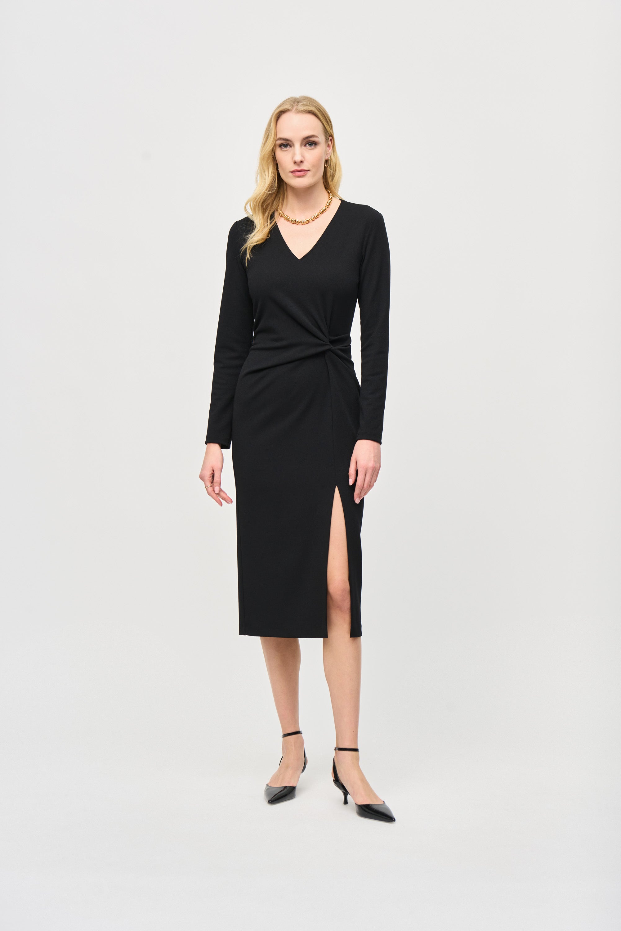 JOSEPH RIBKOFF BLACK DRESS 243308 224