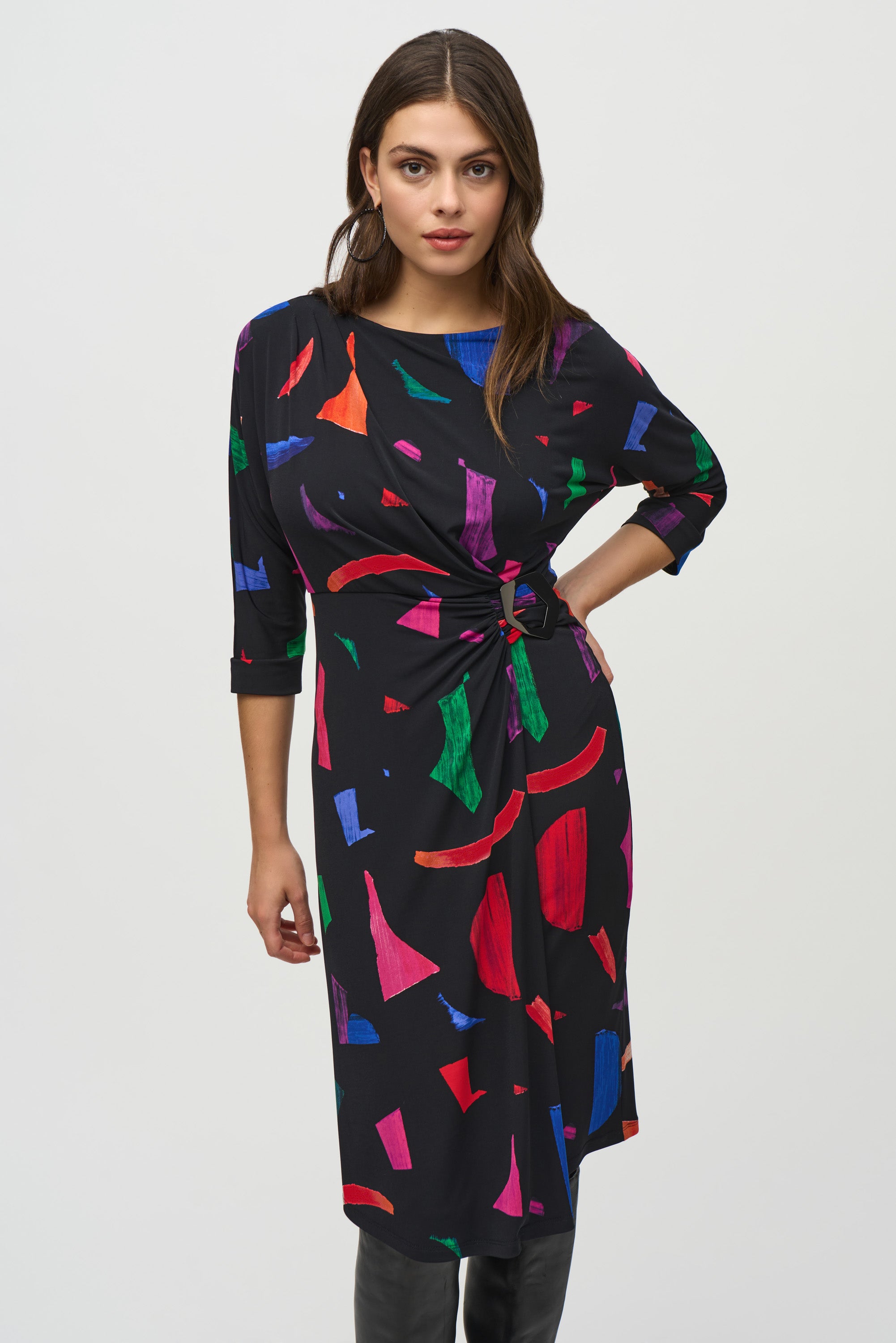 JOSEPH RIBKOFF ABSTRACT PRINT  DRESS 244240 224