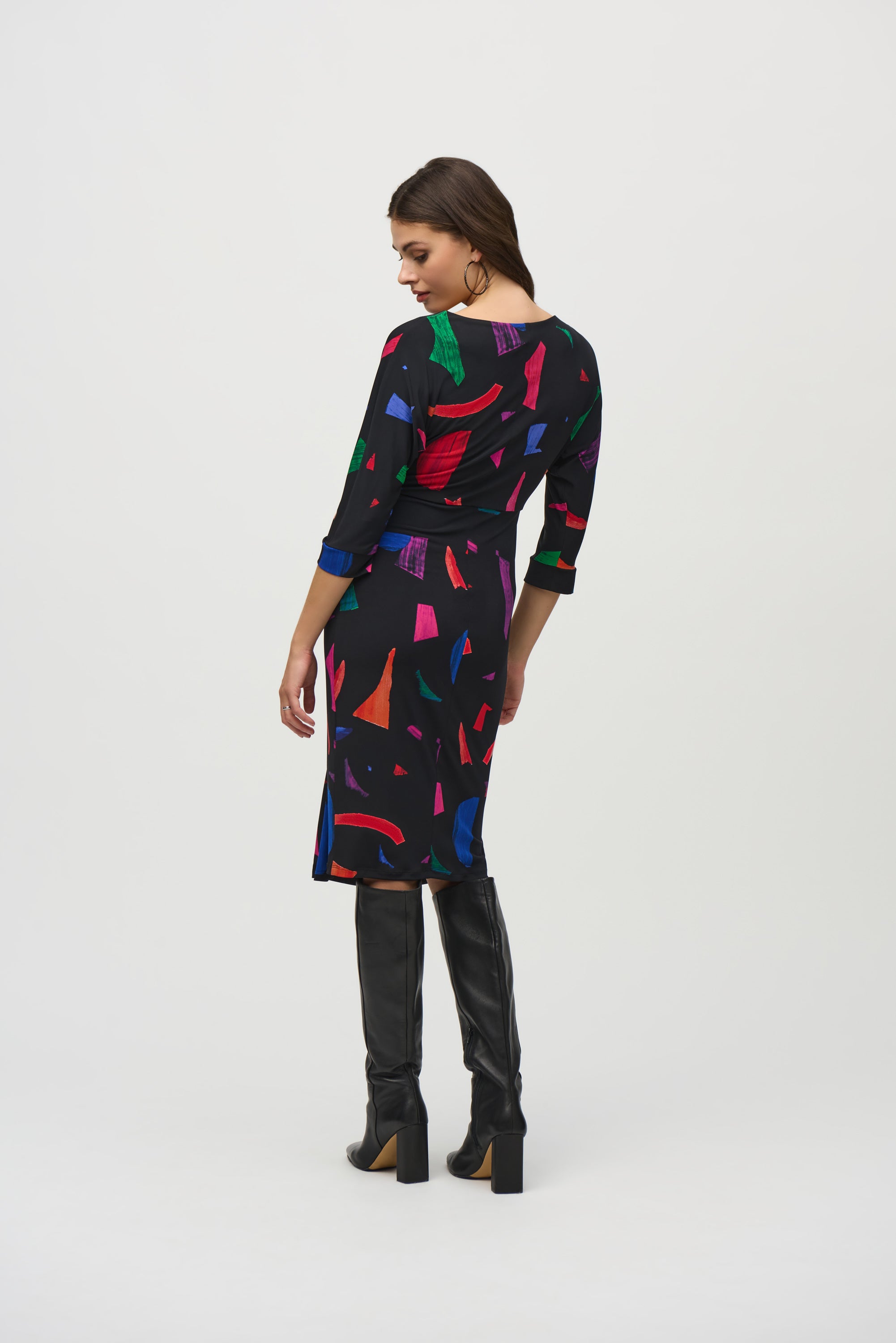 JOSEPH RIBKOFF ABSTRACT PRINT  DRESS 244240 224