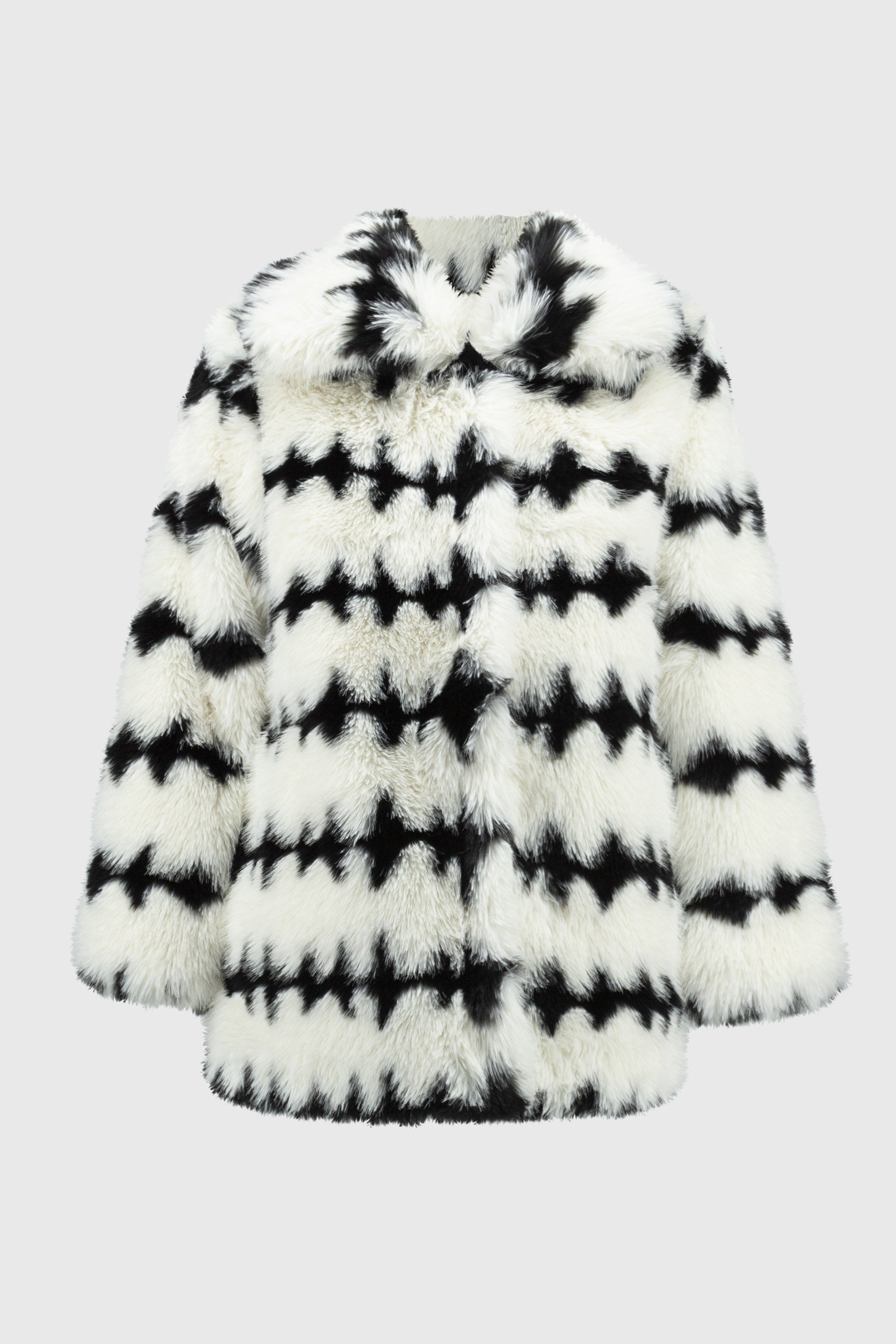 JOSEPH RIBKOFF REVERSIBLE FAUX FUR STRIPE COAT 244900 224