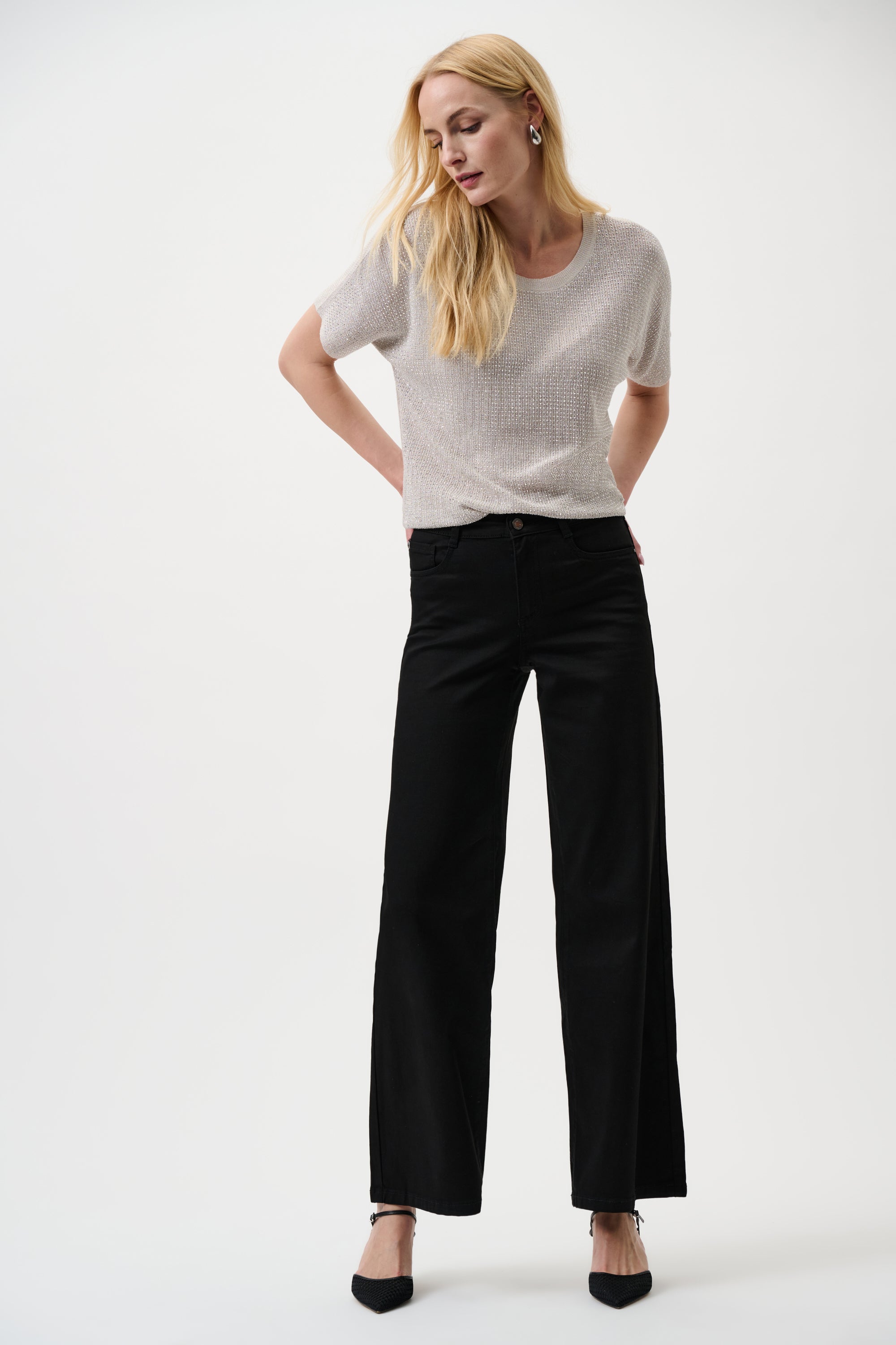 JOSEPH RIBKOFF GOLDIE BLACK JEANS 251968BCO-11 126