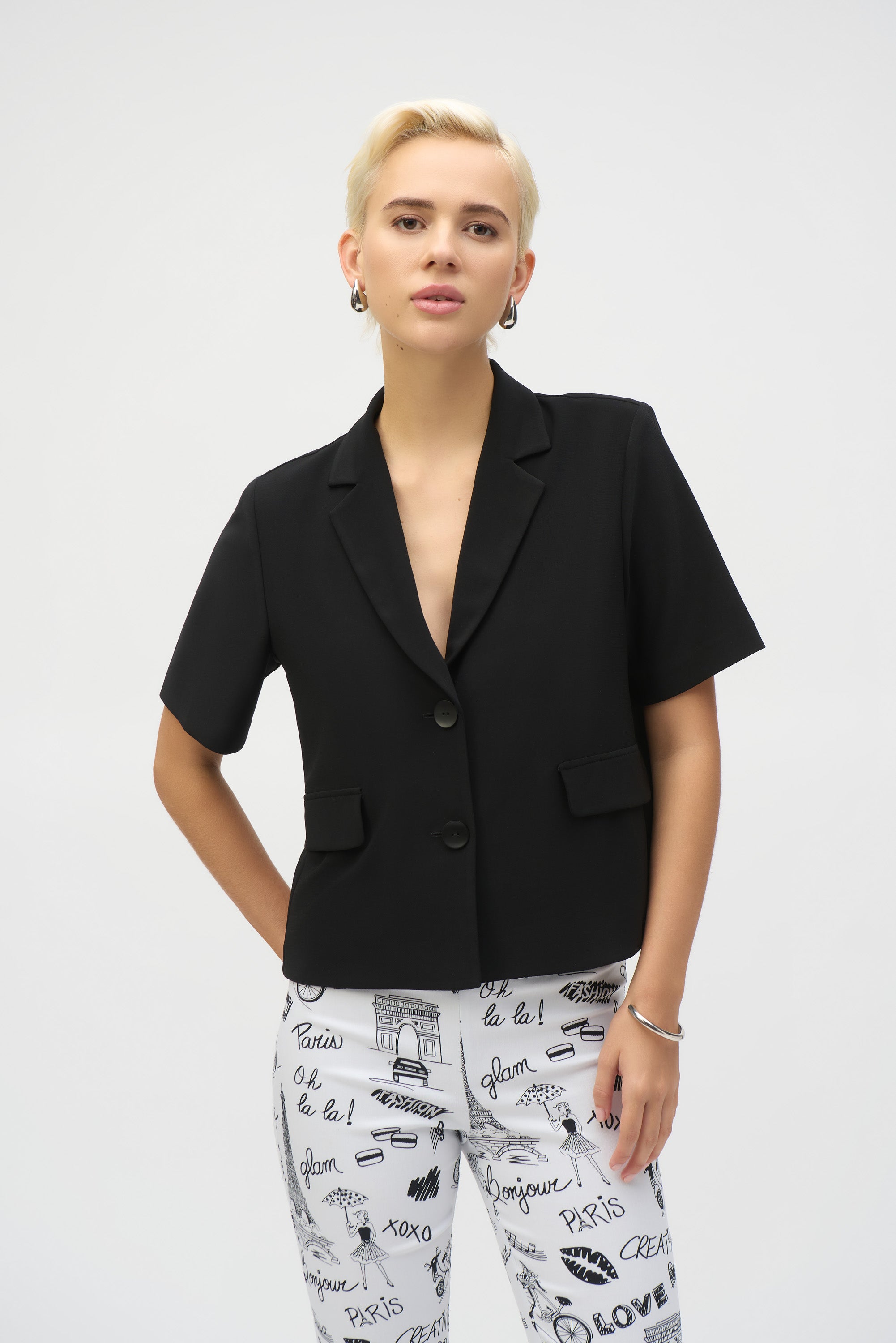 JOSEPH RIBKOFF BLACK BLAZER 252220 125