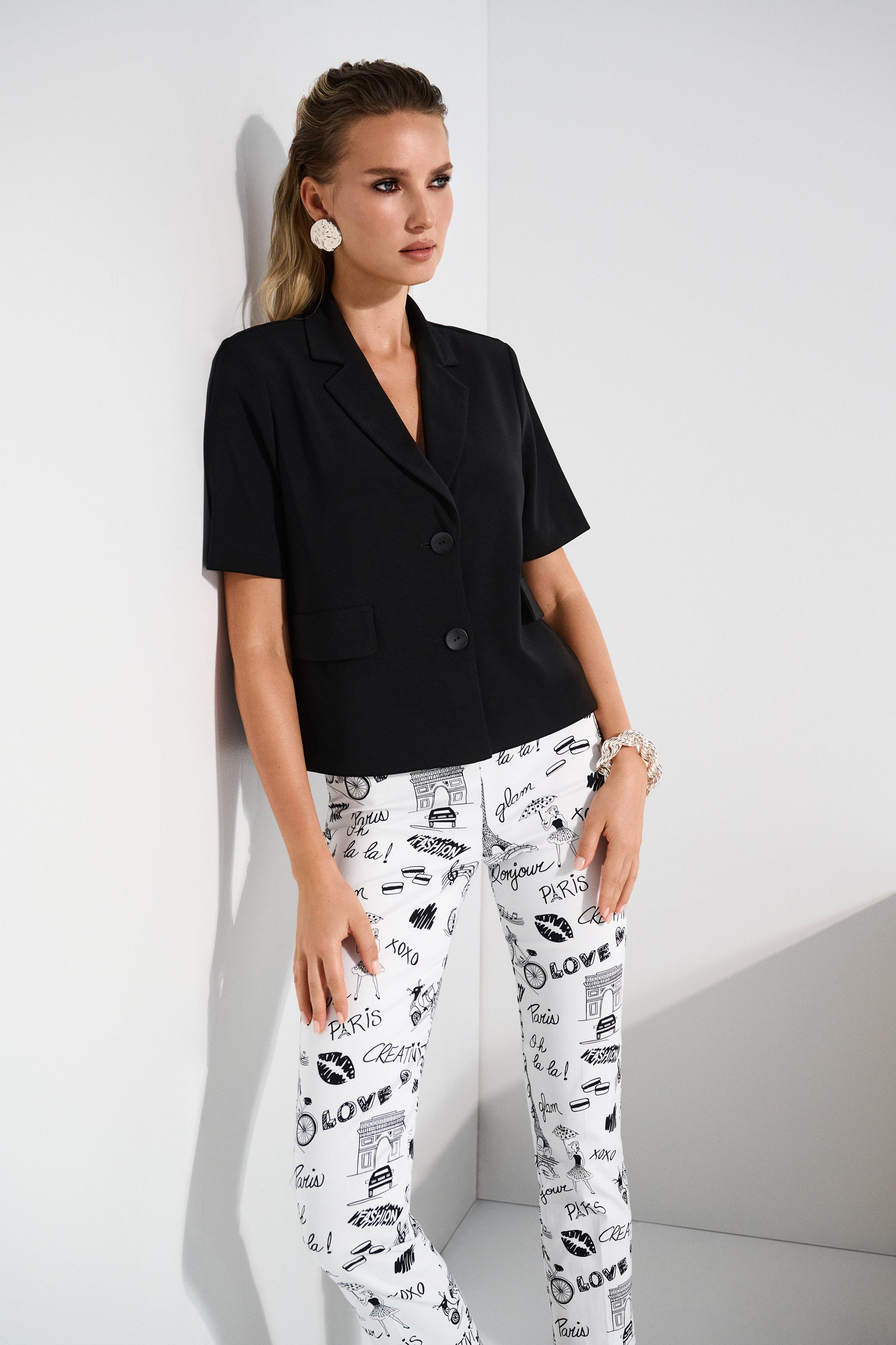 JOSEPH RIBKOFF BLACK BLAZER 252220 125
