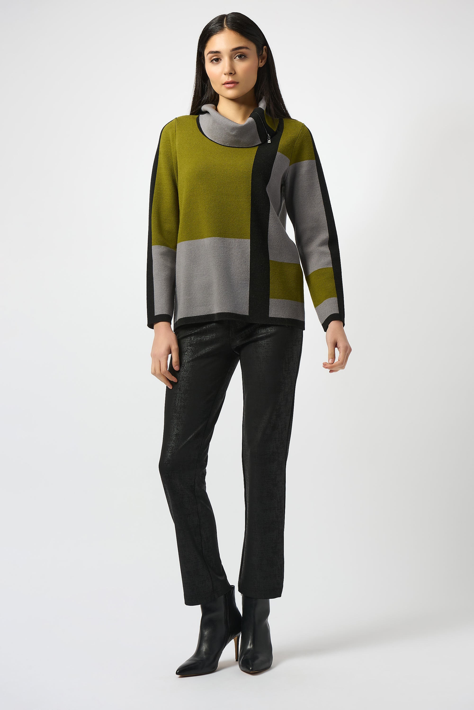 JOSEPH RIBKOFF BLACK PANT 253000-11 225