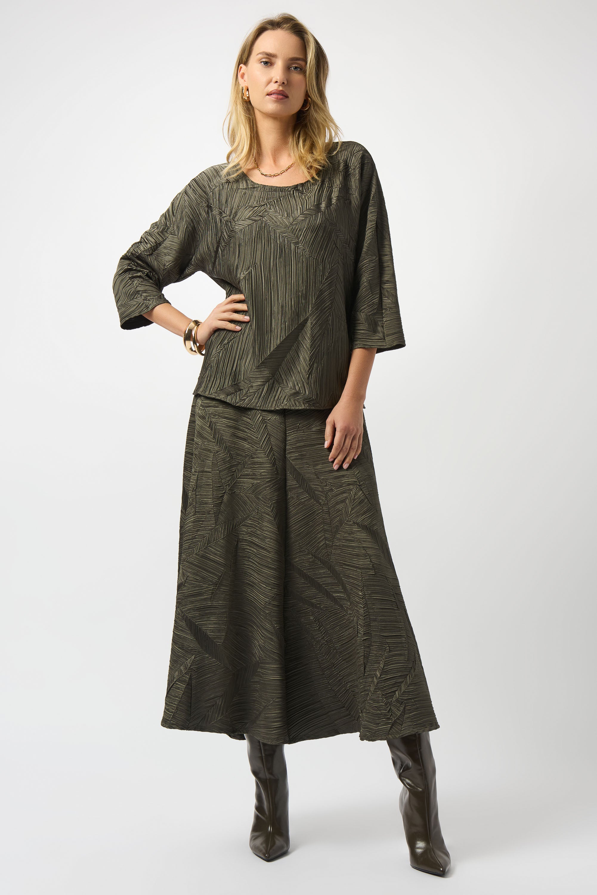 JOSEPH RIBKOFF KHAKI TOP 253002 225