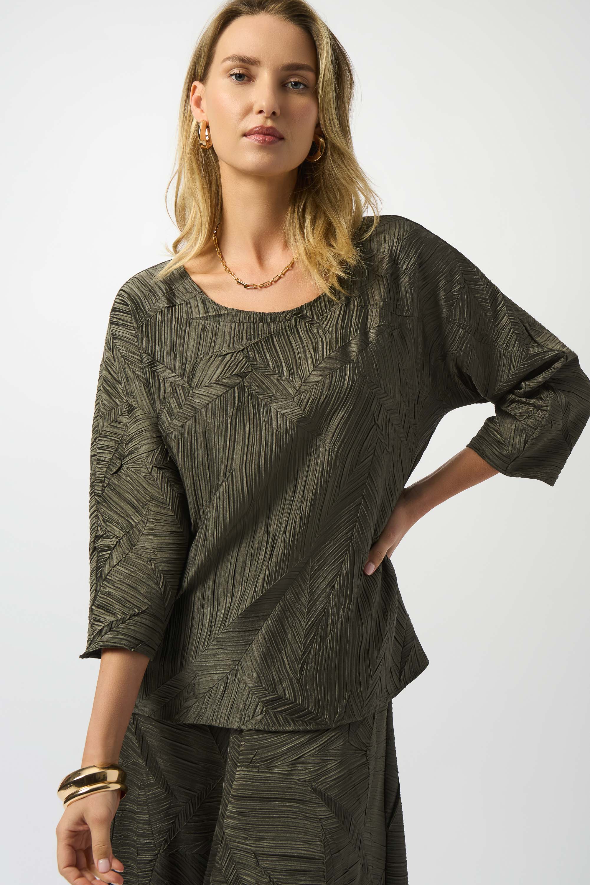 JOSEPH RIBKOFF KHAKI TOP 253002 225