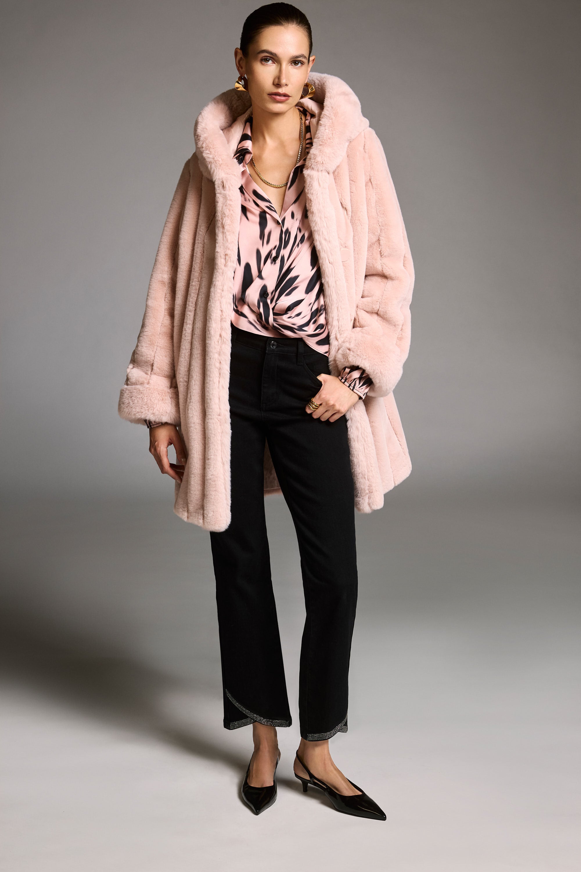 JOSEPH RIBKOFF PINK/BLACK TOP 253059-493 225