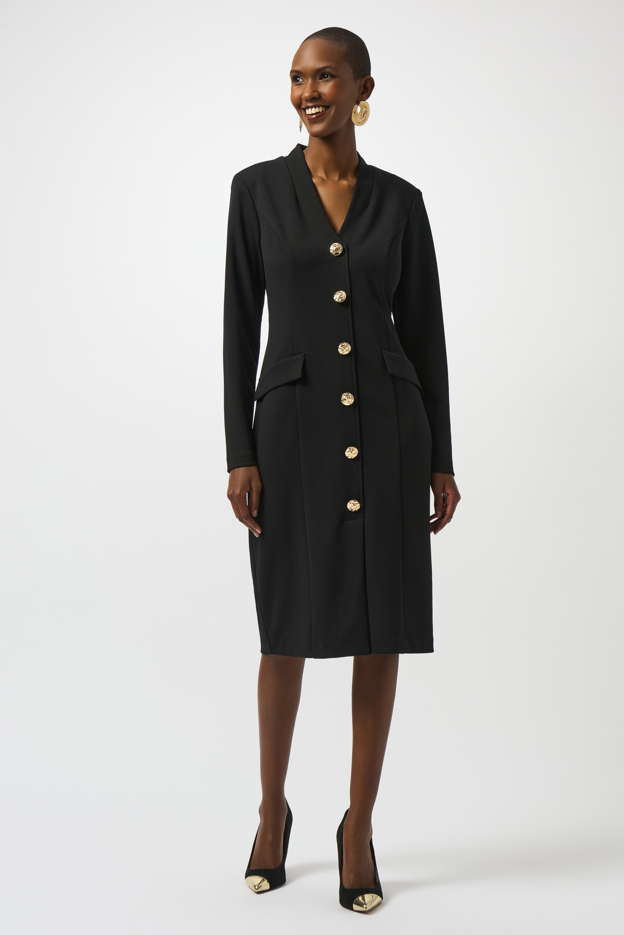 JOSEPH RIBKOFF BLACK DRESS 253072 225