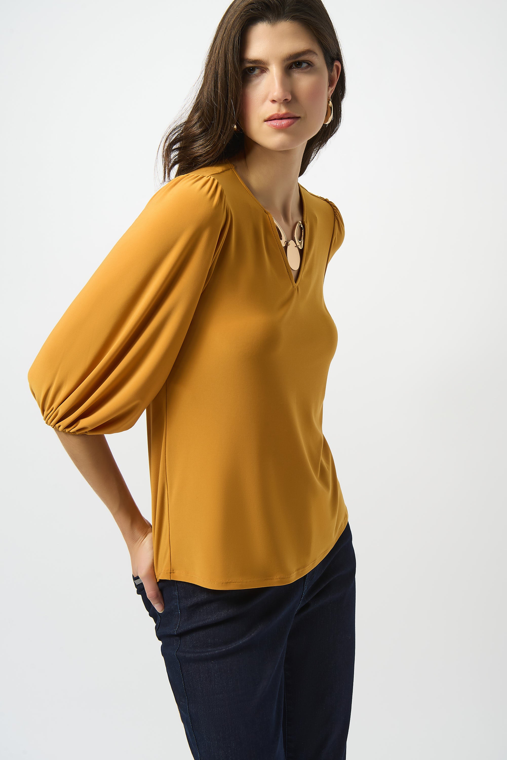 JOSEPH RIBKOFF MUSTARD TOP 253117 225