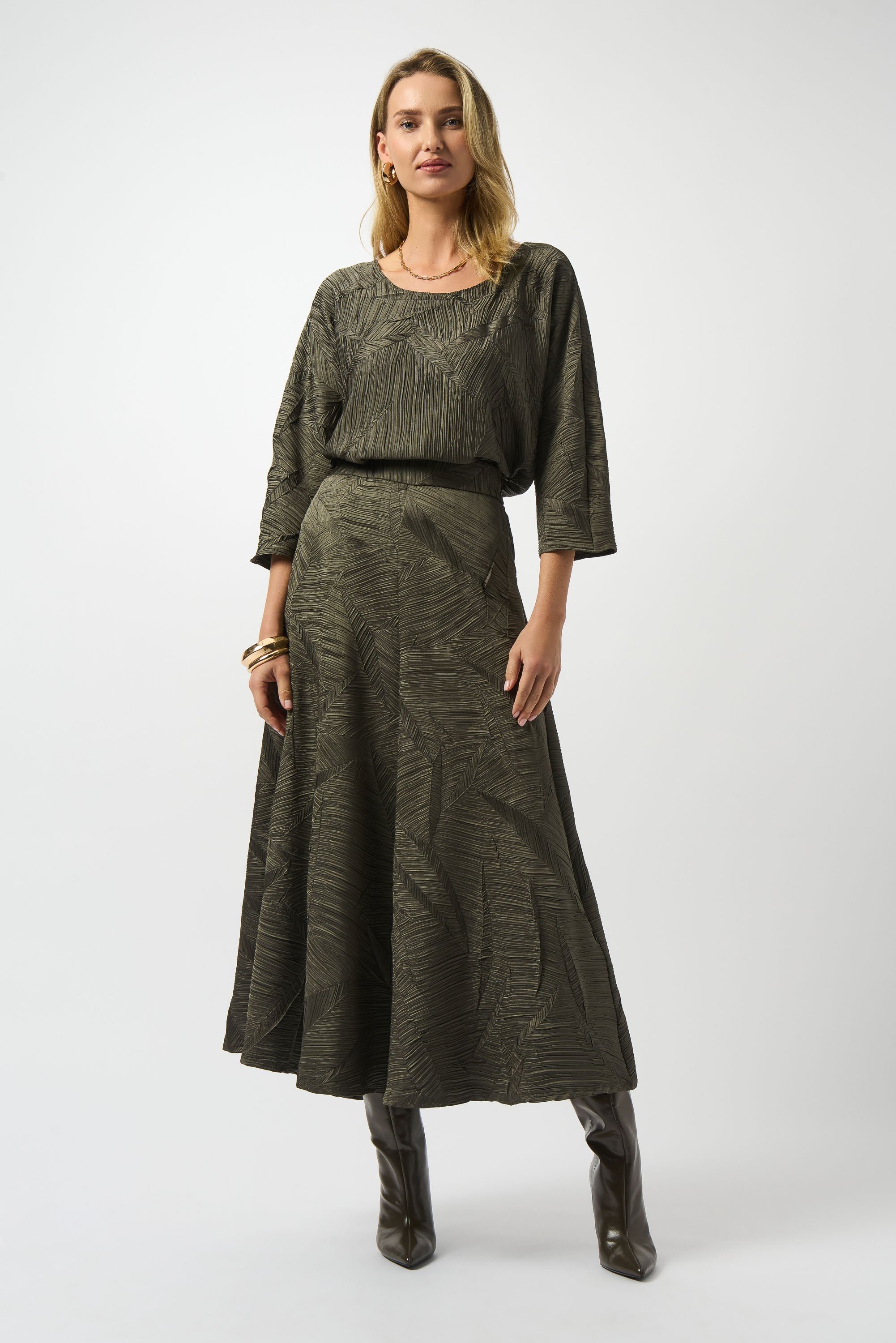 JOSEPH RIBKOFF KHAKI SKIRT 253248 225