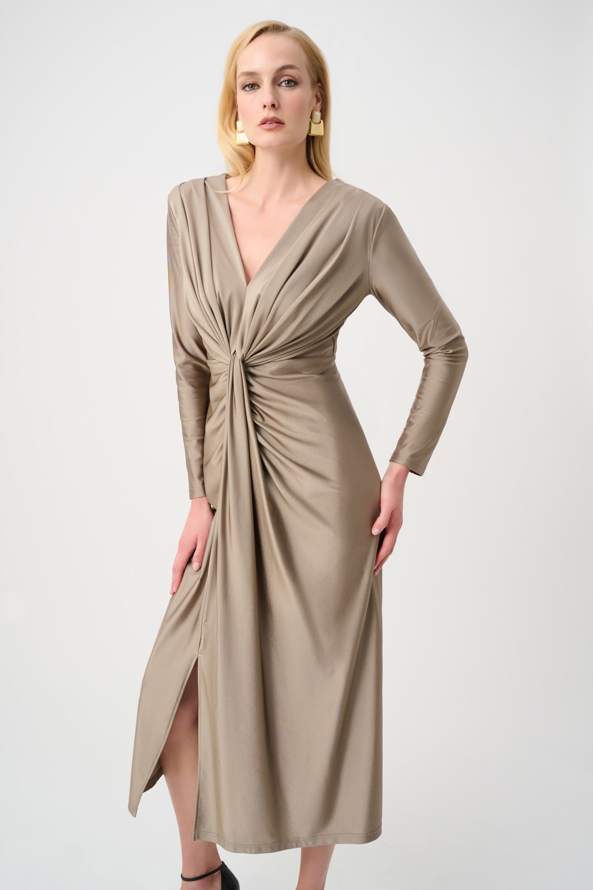 JOSEPH RIBKOFF GREY DRESS 253714F26 4543 226