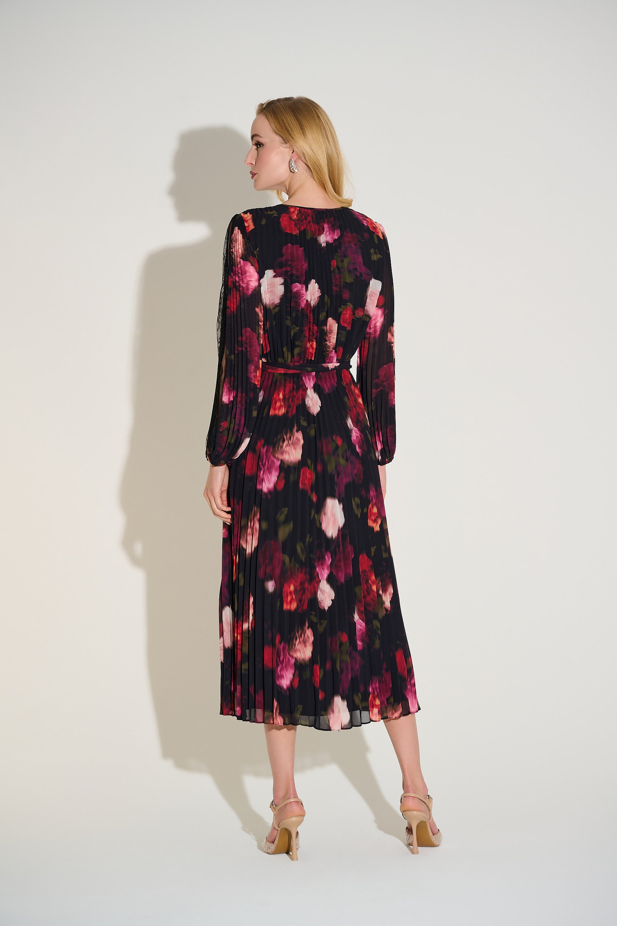 JOSEPH RIBKOFF BLACK PRINT DRESS 253774 225