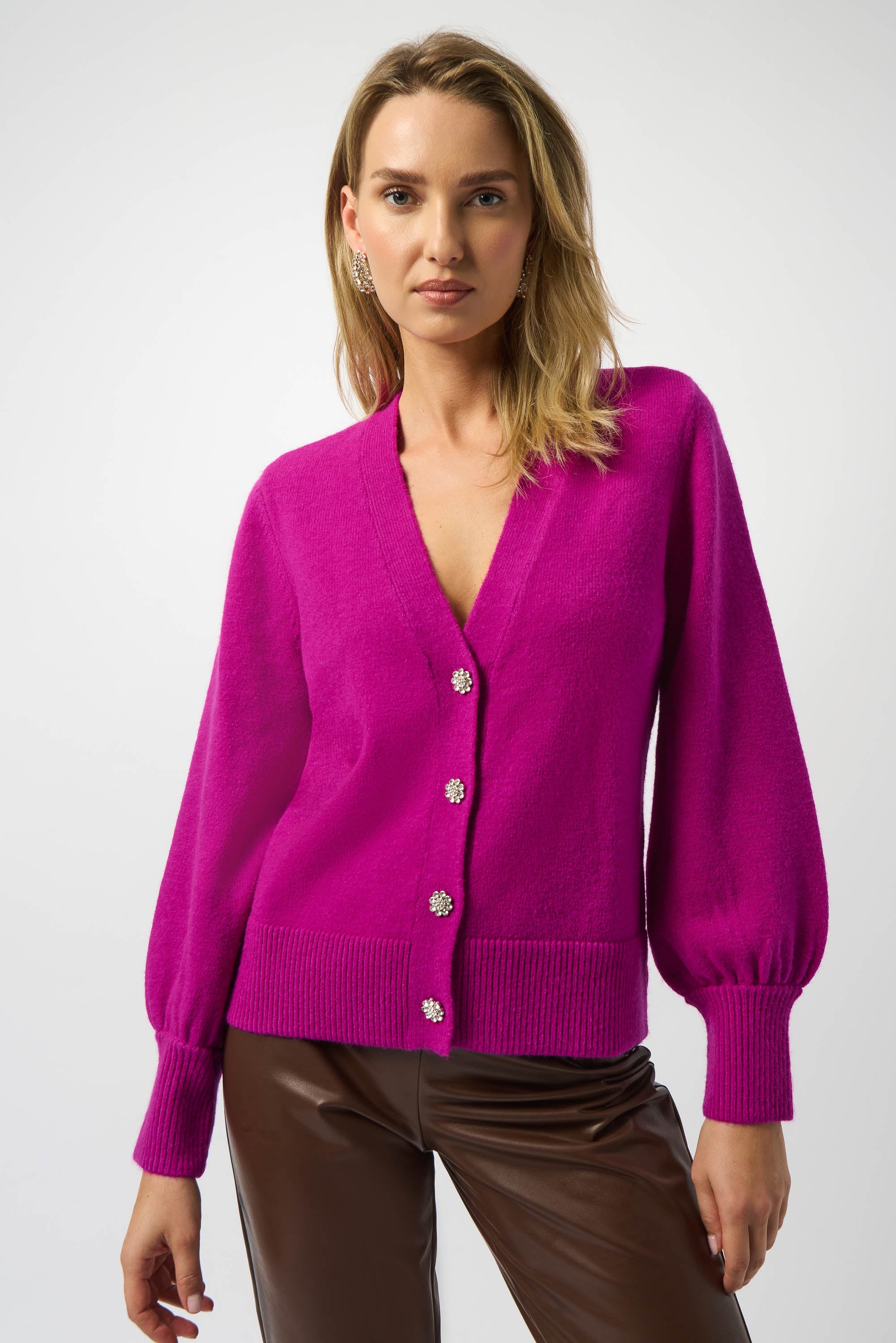 JOSEPH RIBKOFF PINK CARDIGAN  253906-4432 225