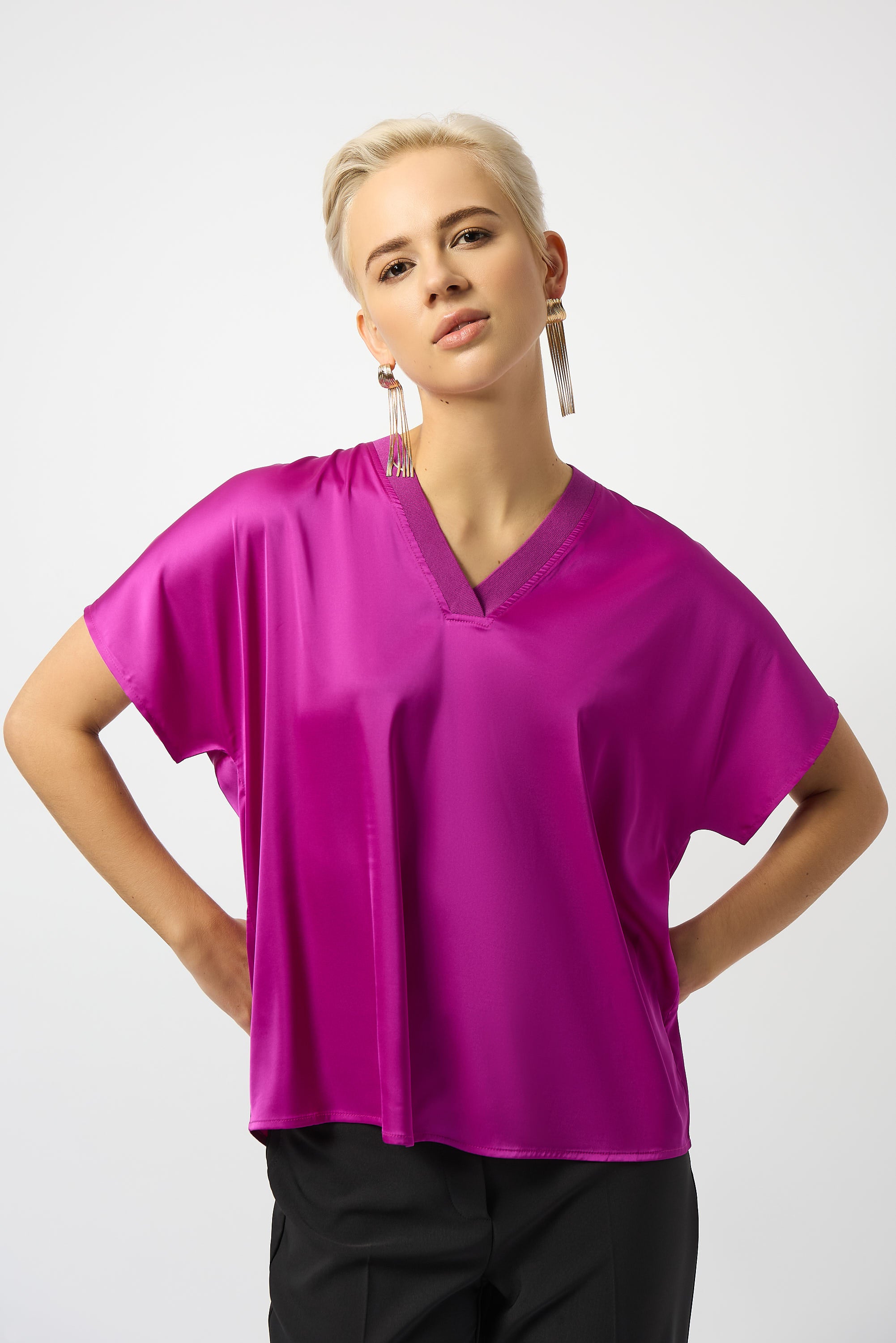 JOSEPH RIBKOFF PINK TOP 253921 225