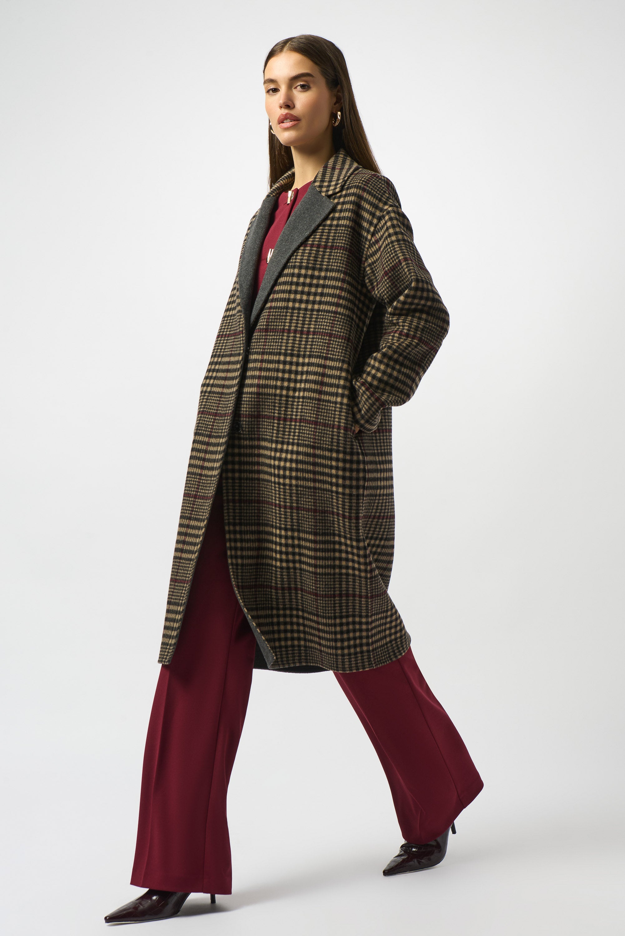 JOSEPH RIBKOFF CHECK COAT 253946 225