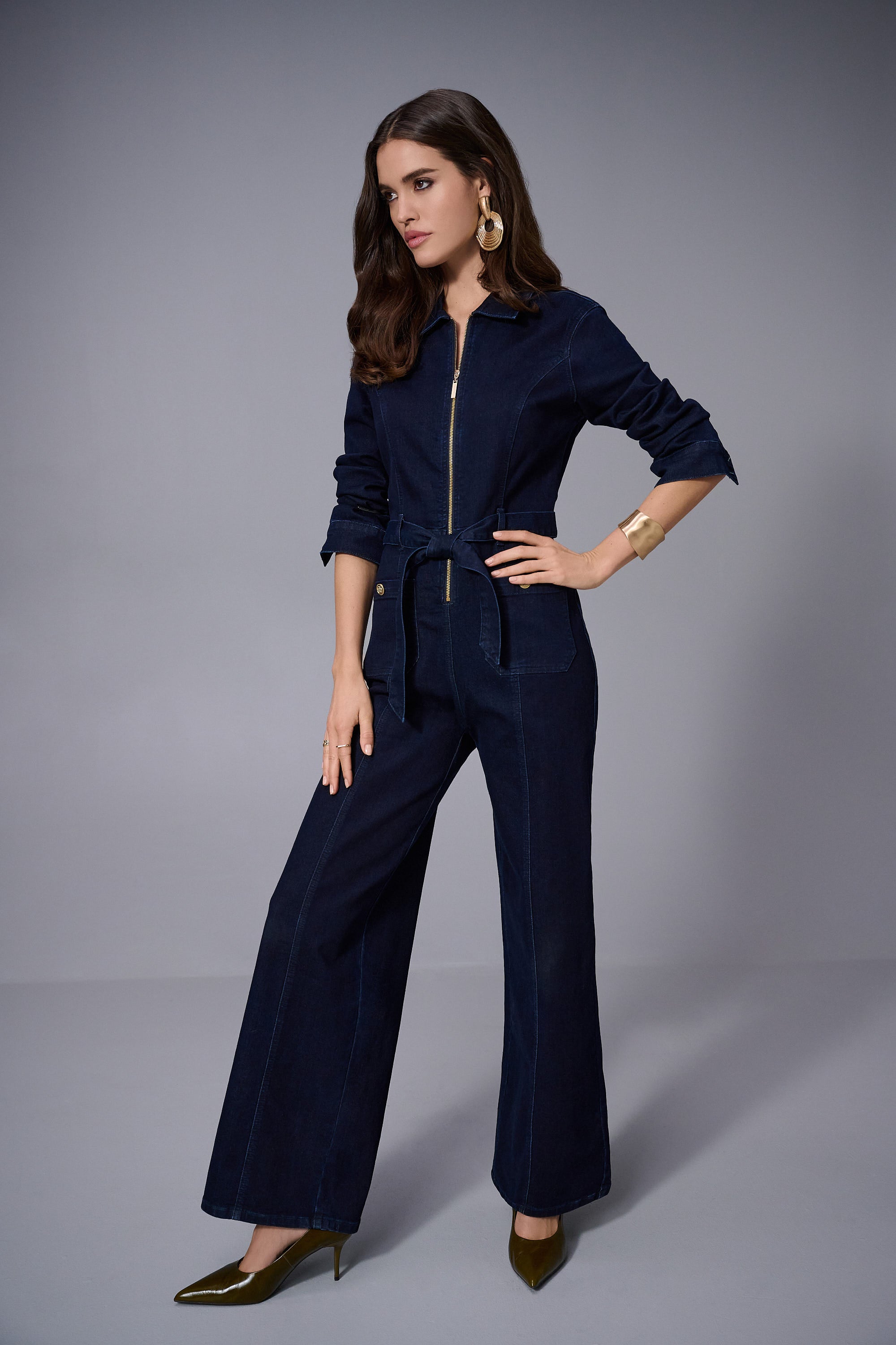 JOSEPH RIBKOFF INDIGO JUMPSUIT 253948 225