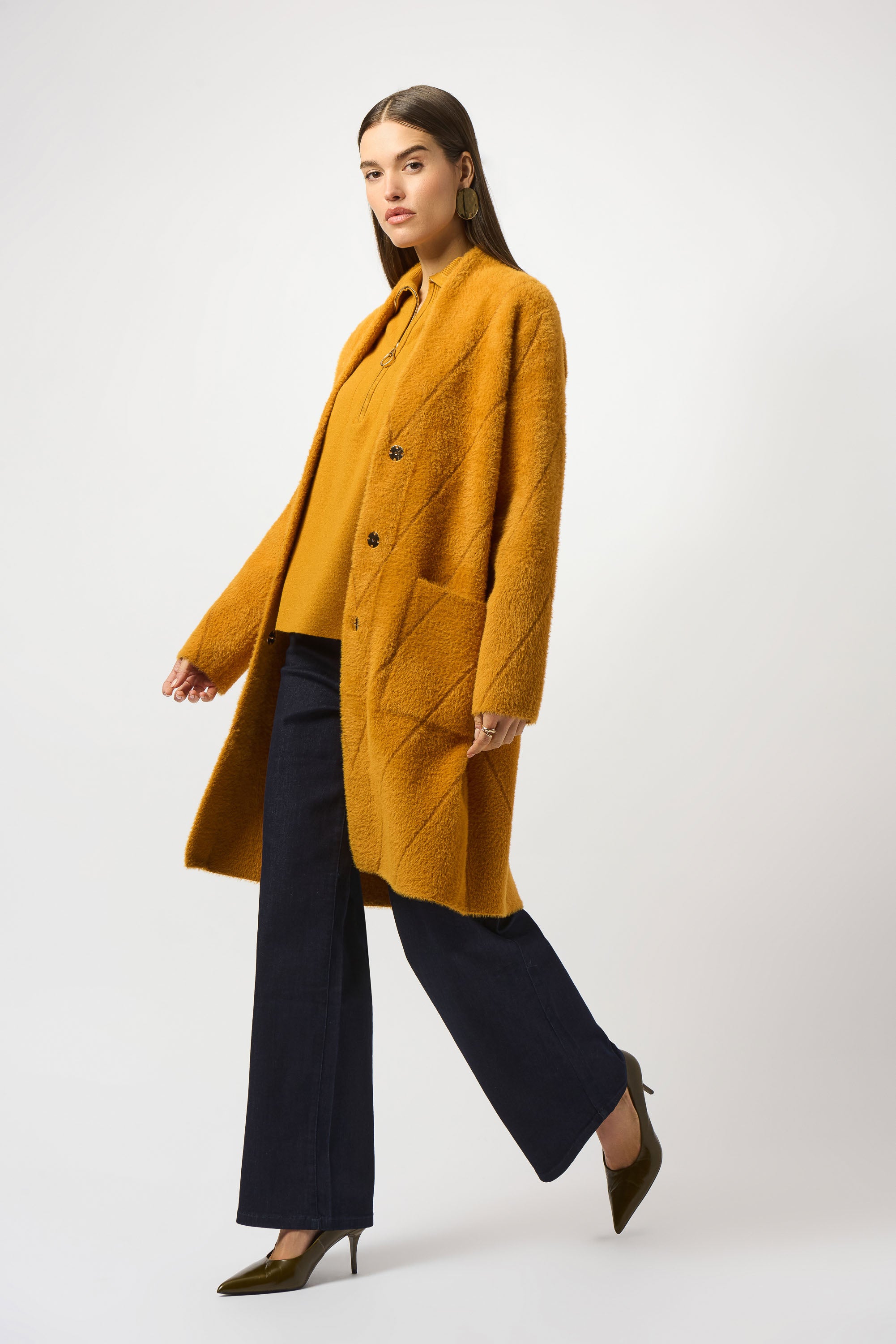 JOSEPH RIBKOFF MUSTARD COAT 253955 225