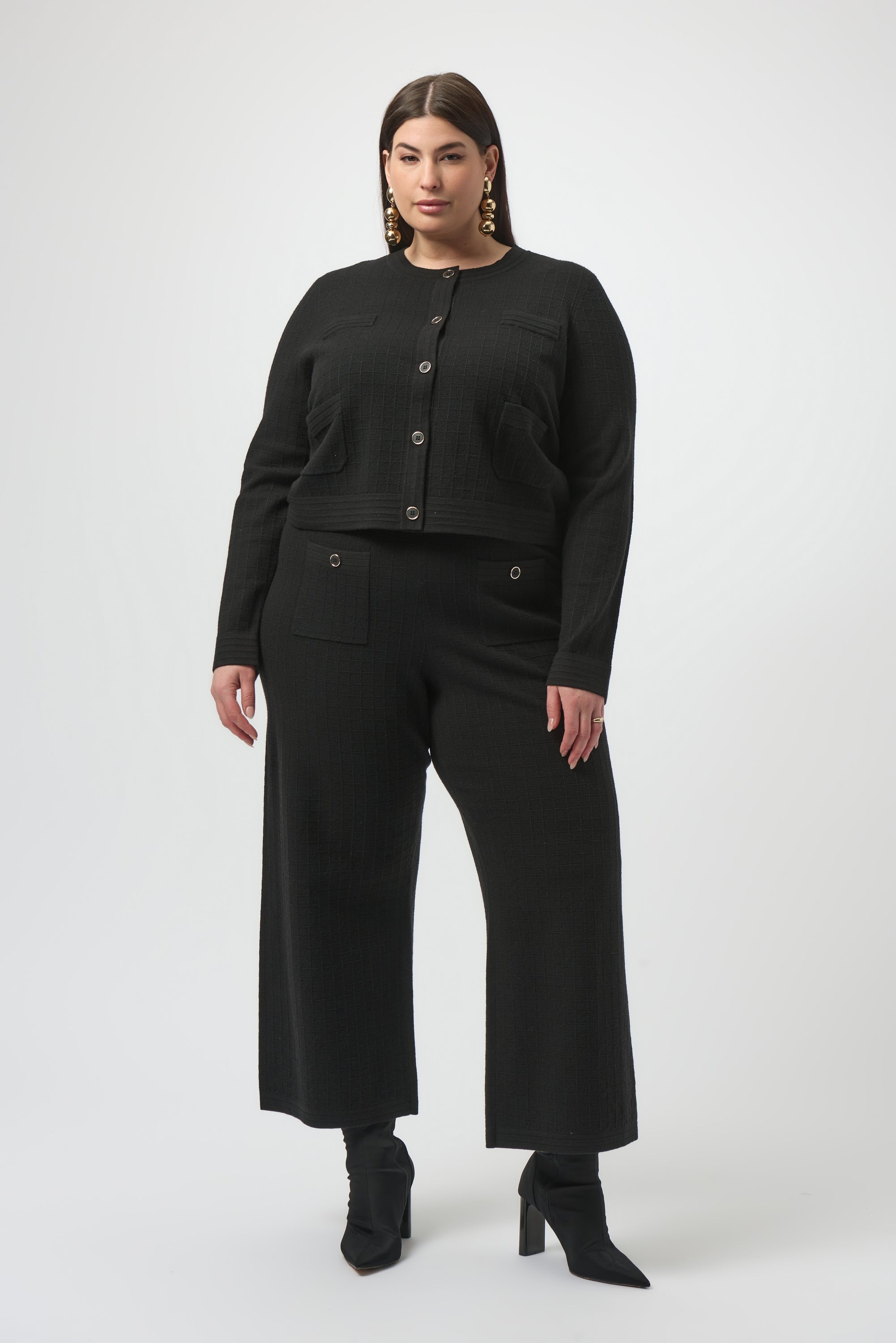 JOSEPH RIBKOFF BLACK PANT 253984-11 225