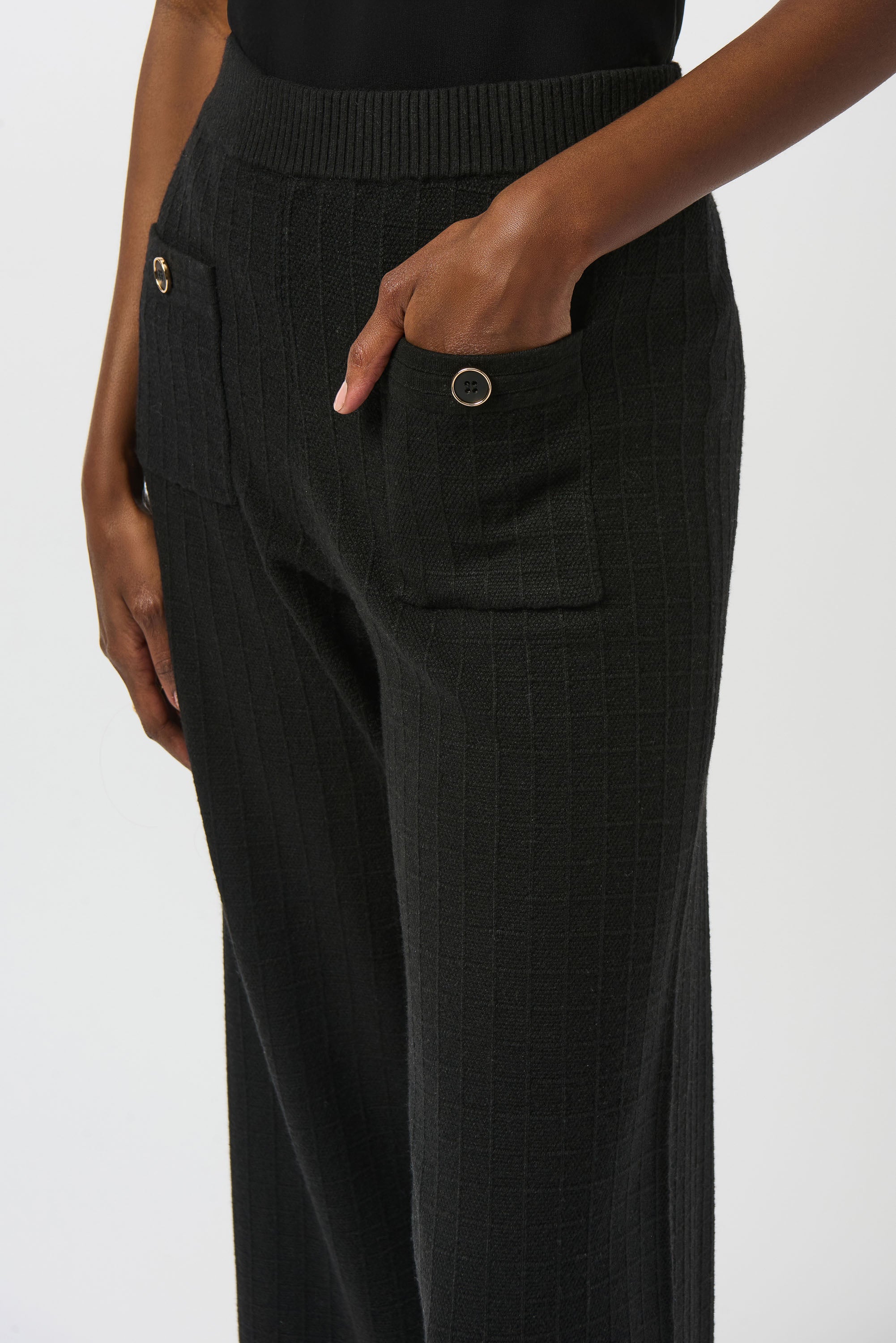 JOSEPH RIBKOFF BLACK PANT 253984-11 225