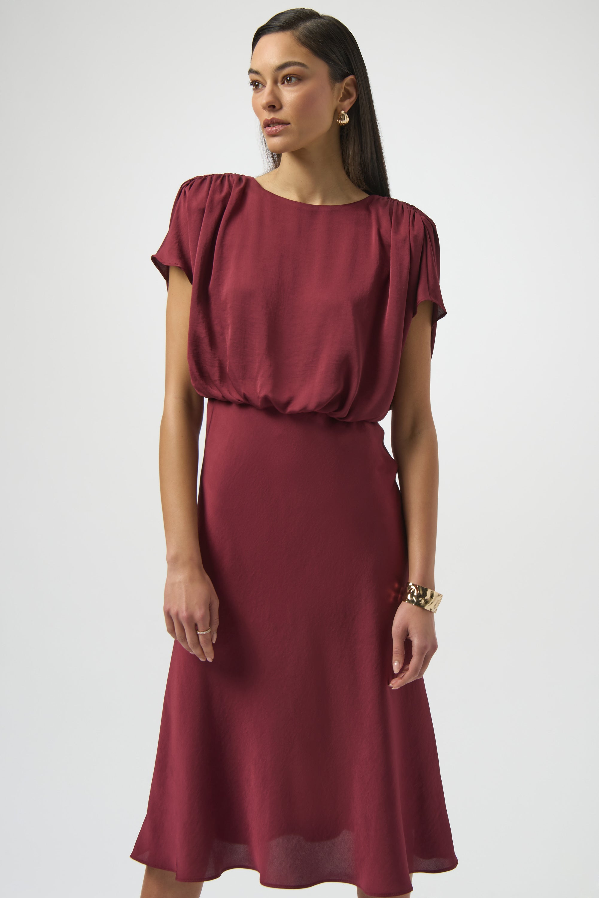JOSEPH RIBKOFF  WINE LDS DRESS 254049-4433- 225