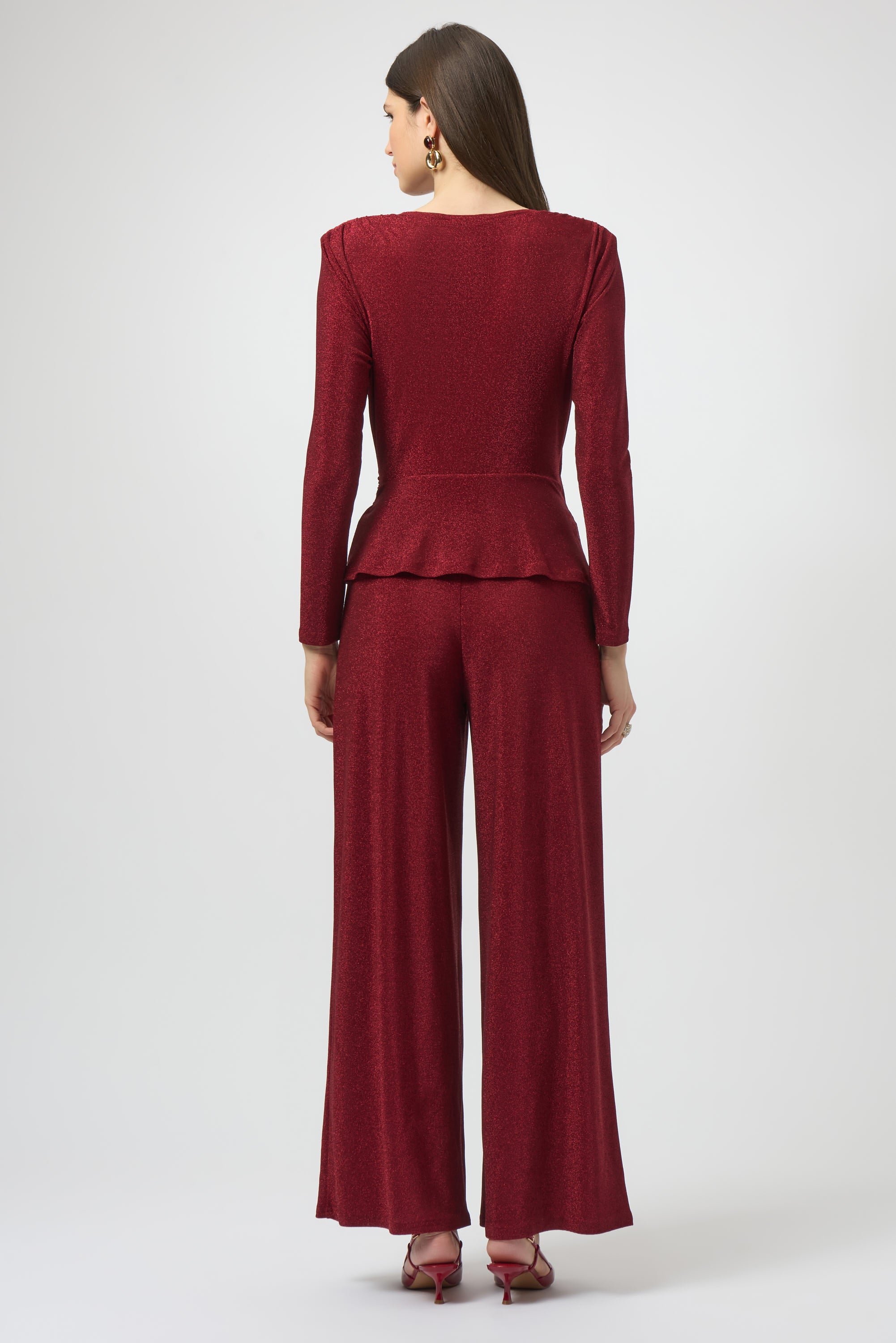 JOSEPH RIBKOFF  WINE LDS JUMPSUIT 254123-4435- 225