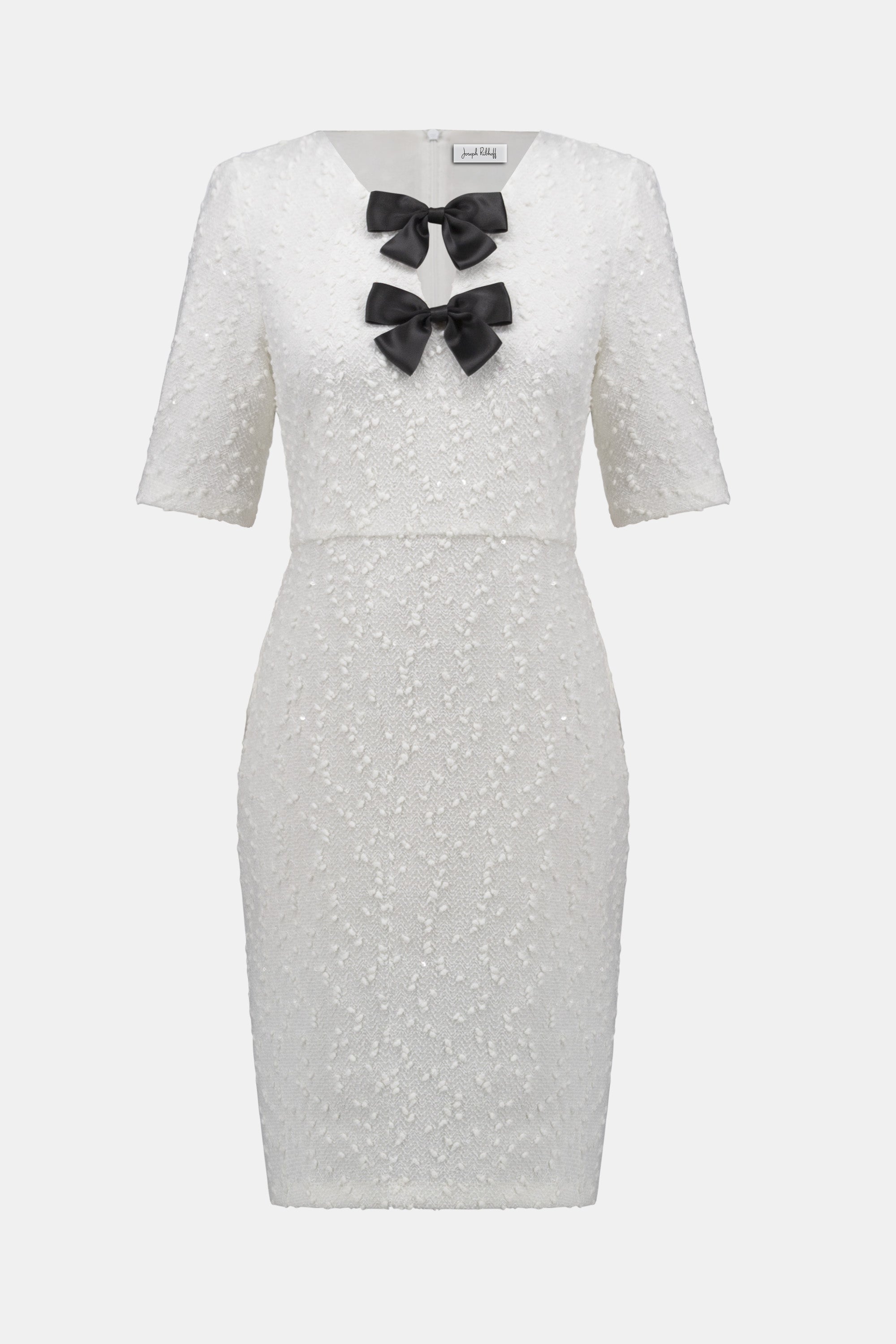 JOSEPH RIBKOFF  WHITE LDS DRESS 254177-3984- 225