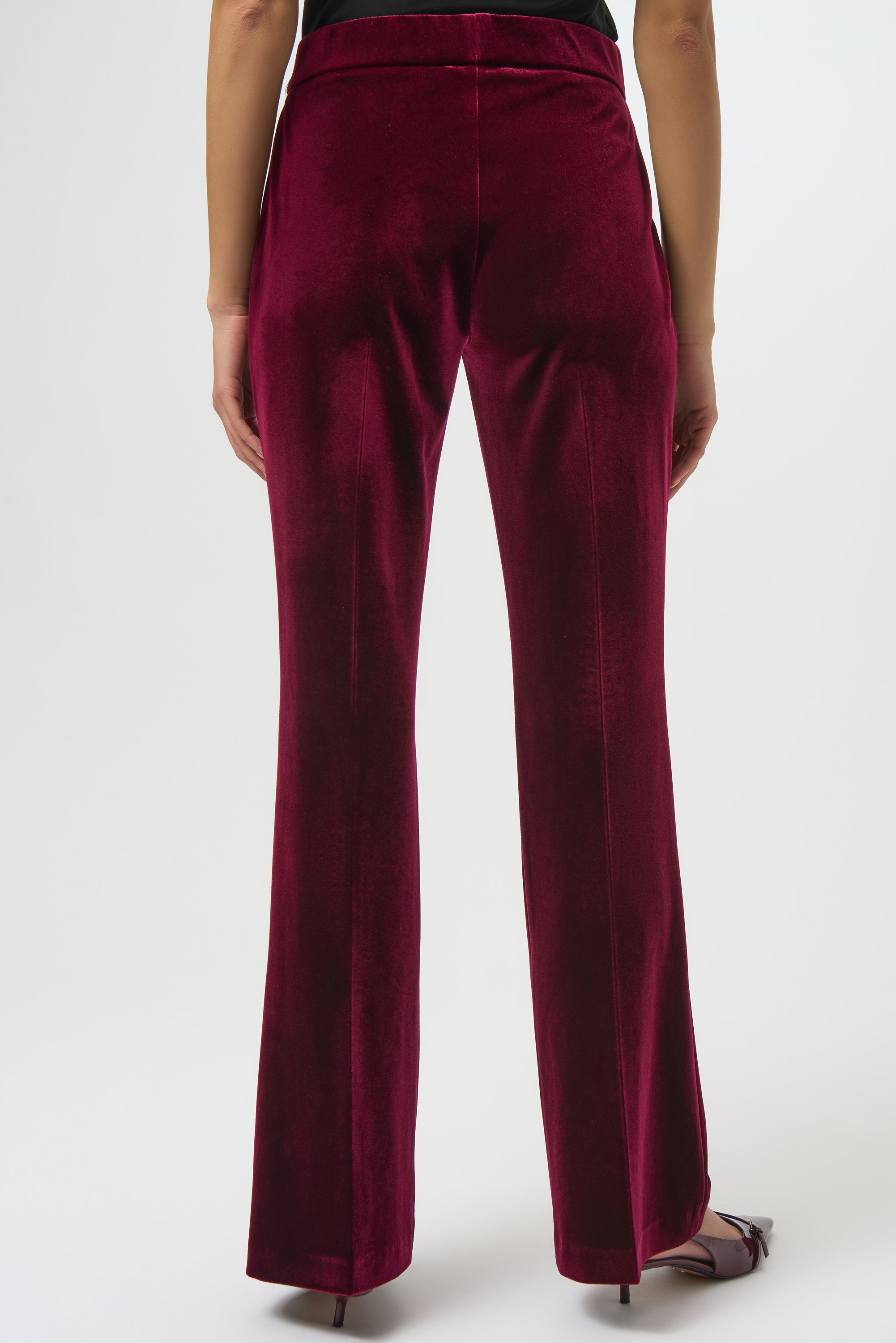 JOSEPH RIBKOFF  BURGUNDY LDS PANT 254195-3587- 225