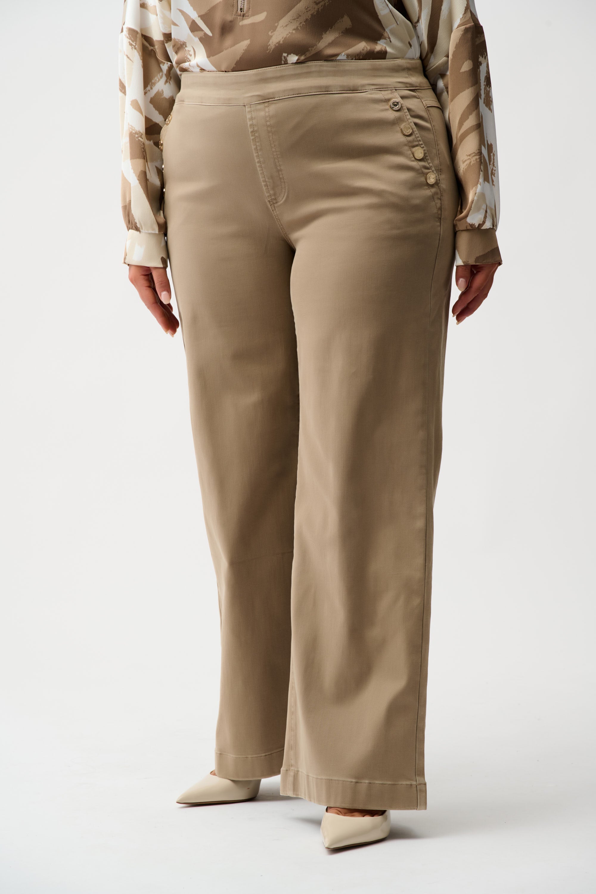 JOSEPH RIBKOFF  BROWN LDS PANT 254919-4455- 225