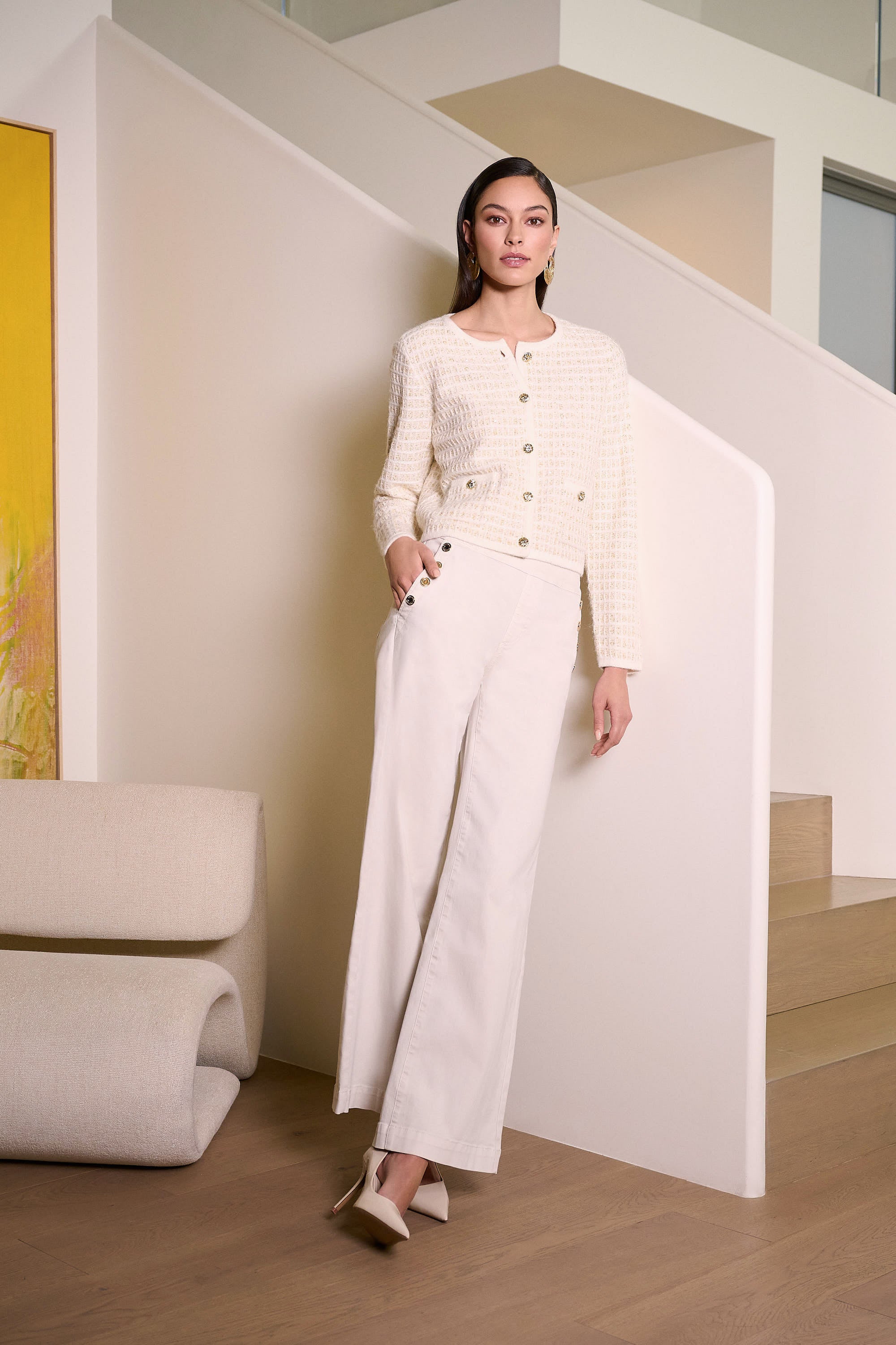 JOSEPH RIBKOFF BEIGE LDS PANT 254919-4457- 225