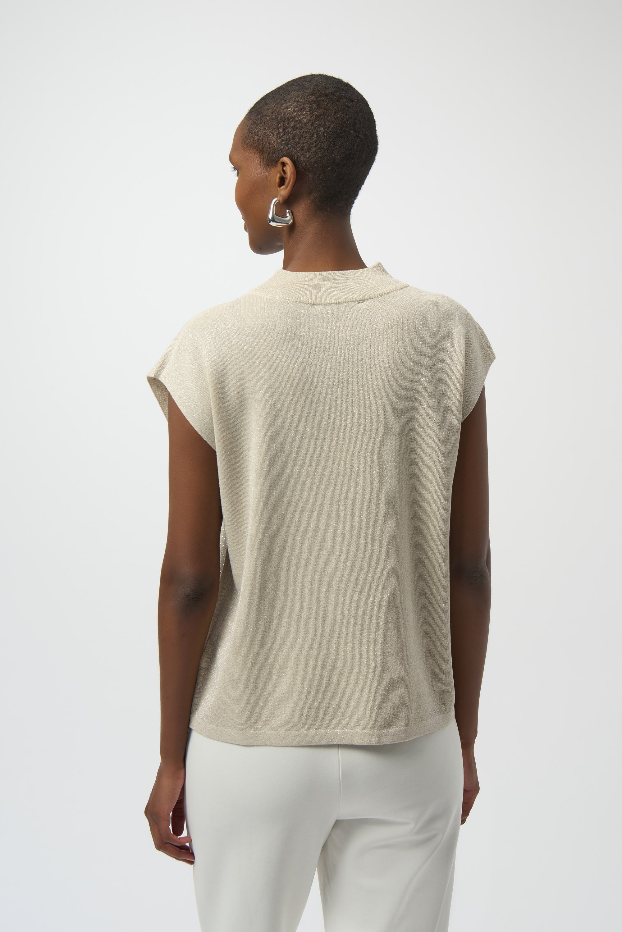 JOSEPH RIBKOFF CREAM KNIT TOP 254935-4467 225